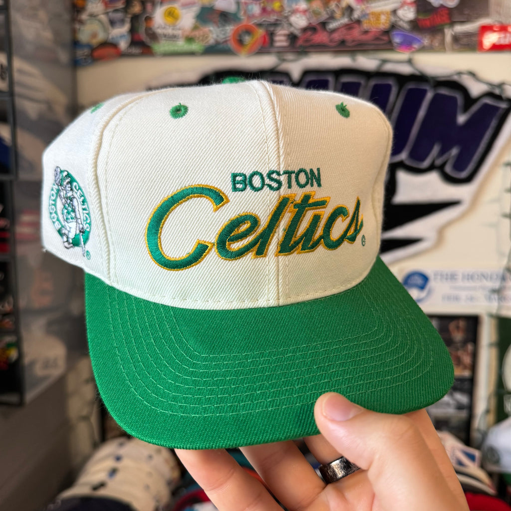 Boston Celtics Sports Specialties Double Line Script NBA Basketball Snapback