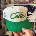 Boston Celtics Sports Specialties Double Line Script NBA Basketball Snapback