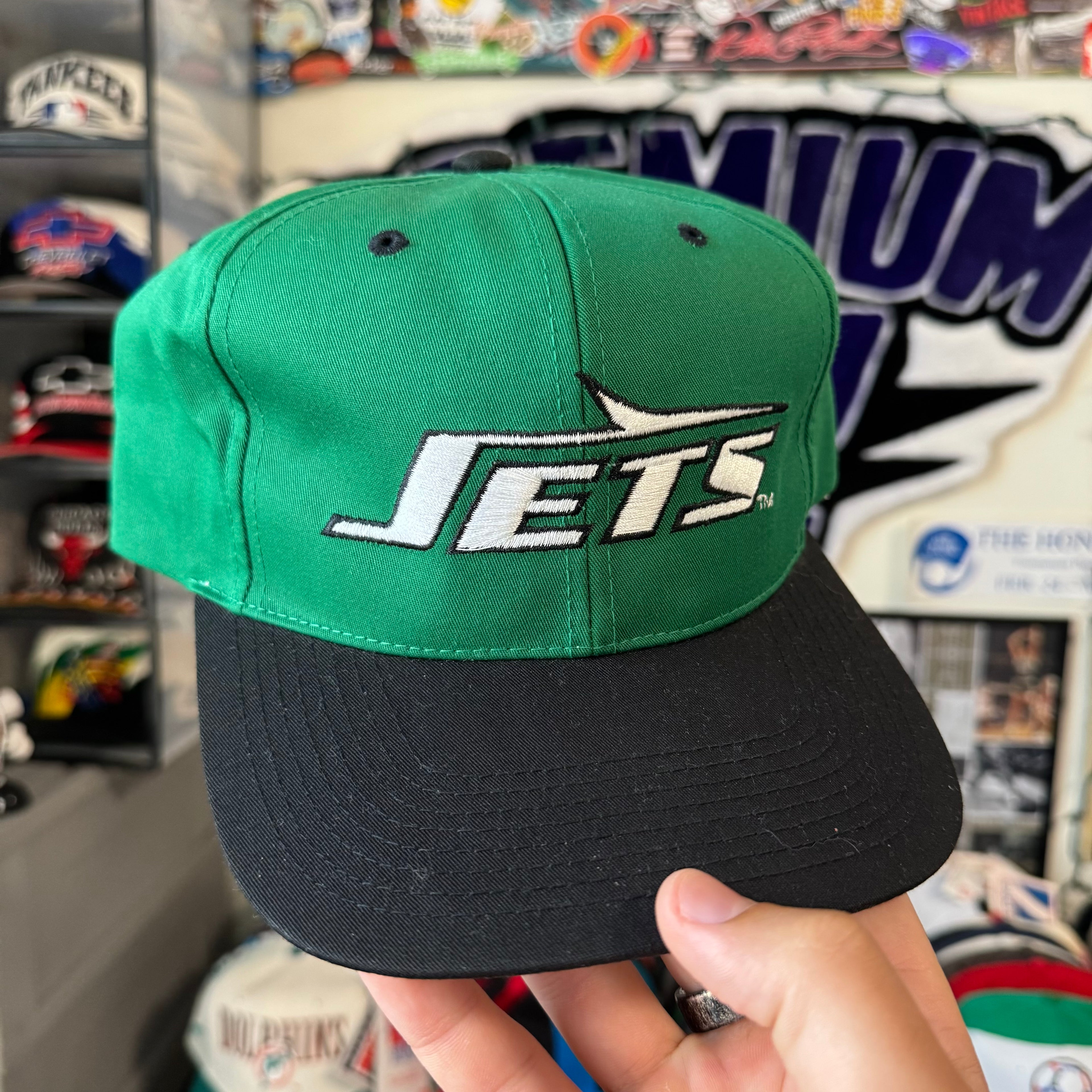 New York Jets Sports Specialties Back Script NFL Football Snapback