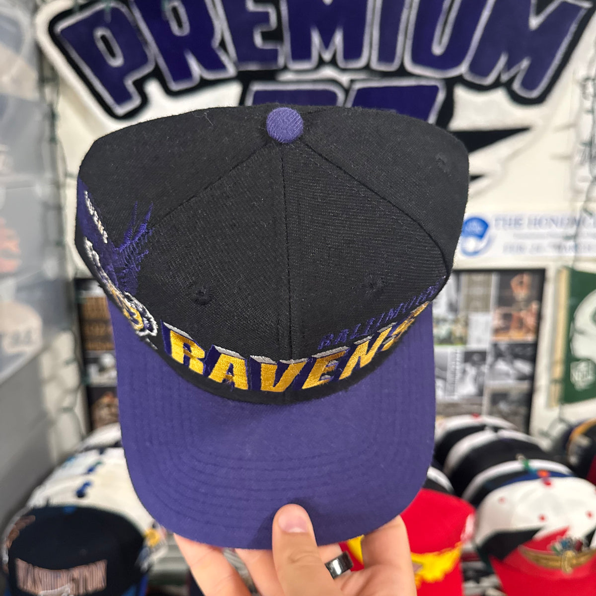 Baltimore Ravens Sports Specialties Laser Black Dome NFL Football Snapback
