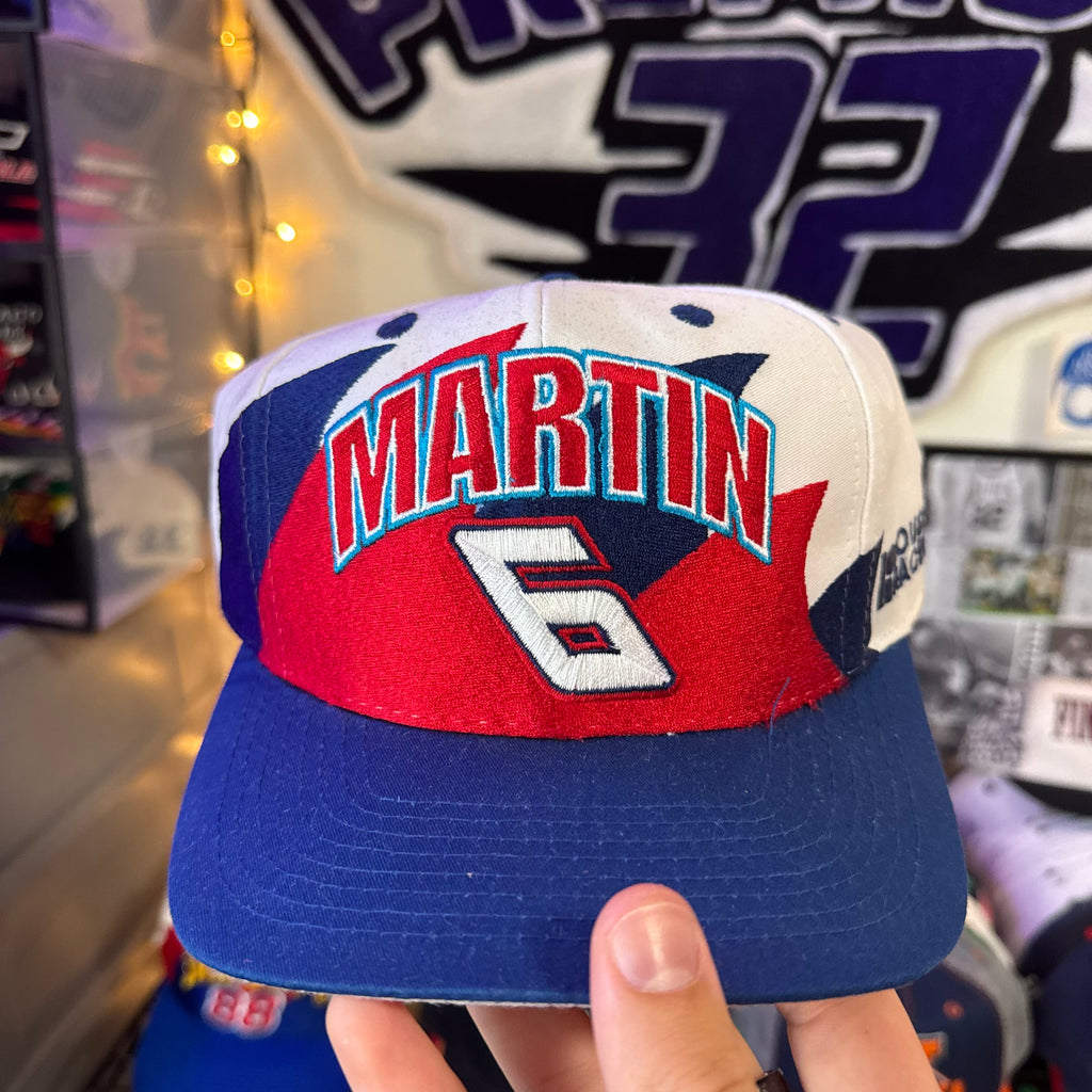 Mark Martin #6 Roush Racing Valvoline Racing Logo 7 Double Sharktooth Snapback