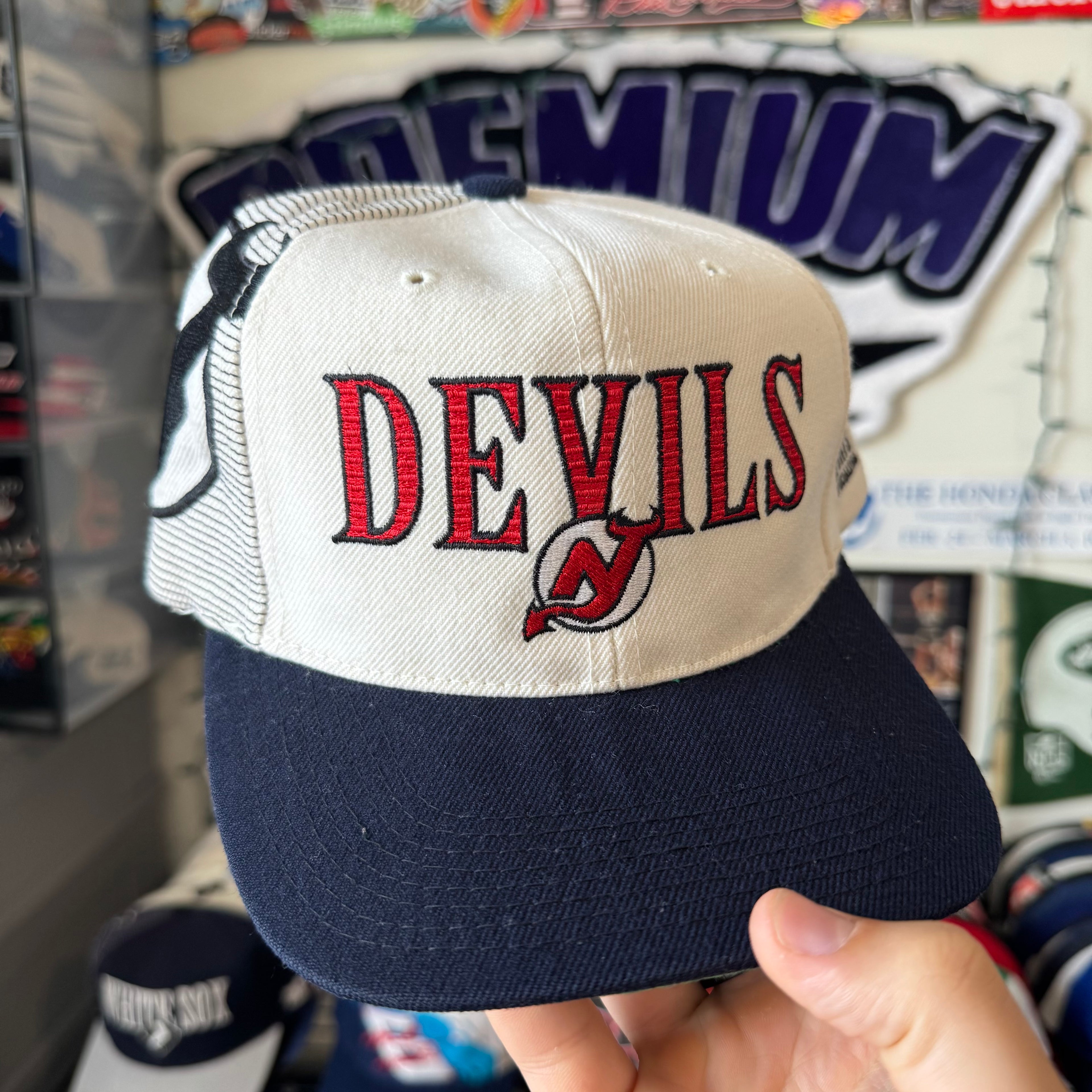 New Jersey Devils Sports Specialties Laser NHL Hockey Snapback