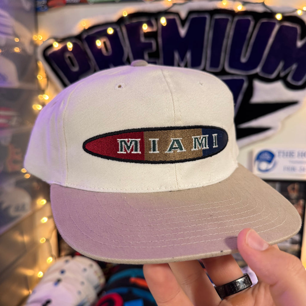 University of Miami Hurricanes Shallow fit Circle Spell Out American Needle Snapback
