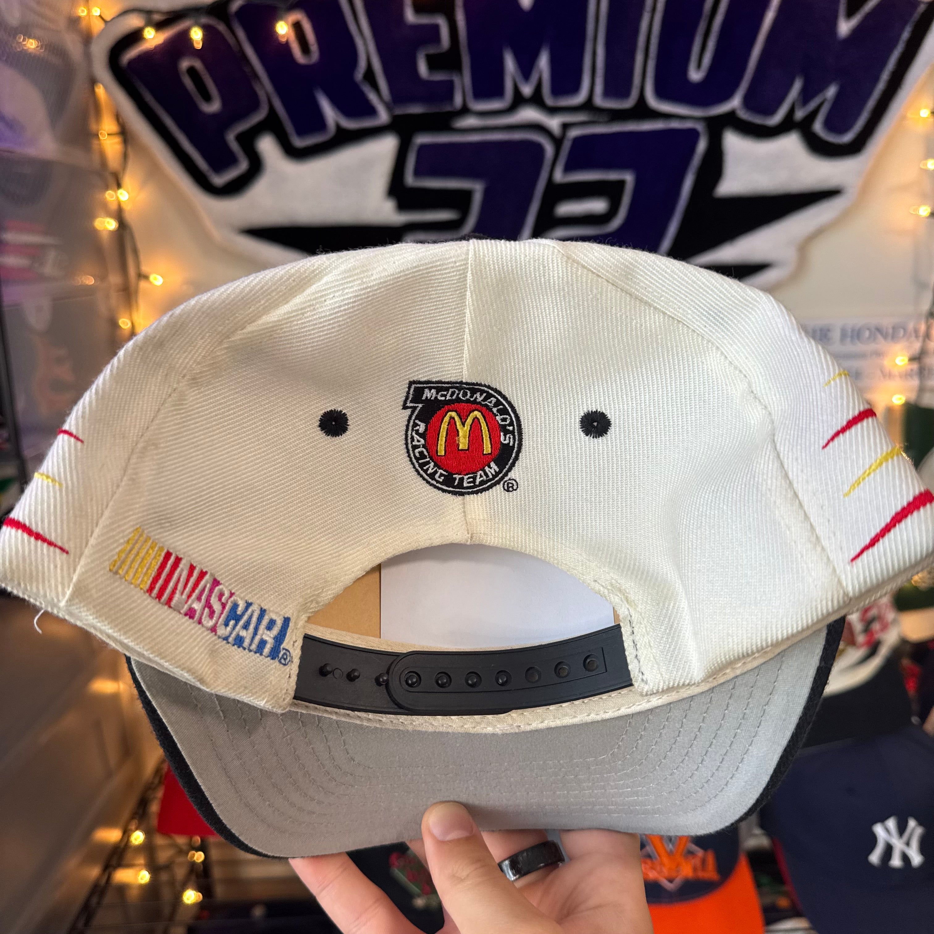 Bill Elliott #94 McDonald’s Racing Team Logo Athletic Diamond Cut Snapback