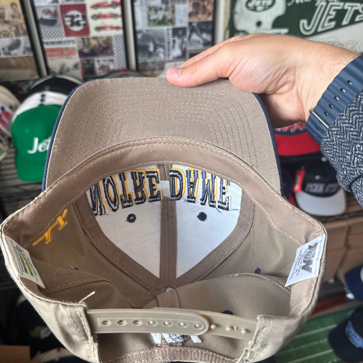University of Notre Dame Too of the World ToW Downward Arch NCAA College Snapback