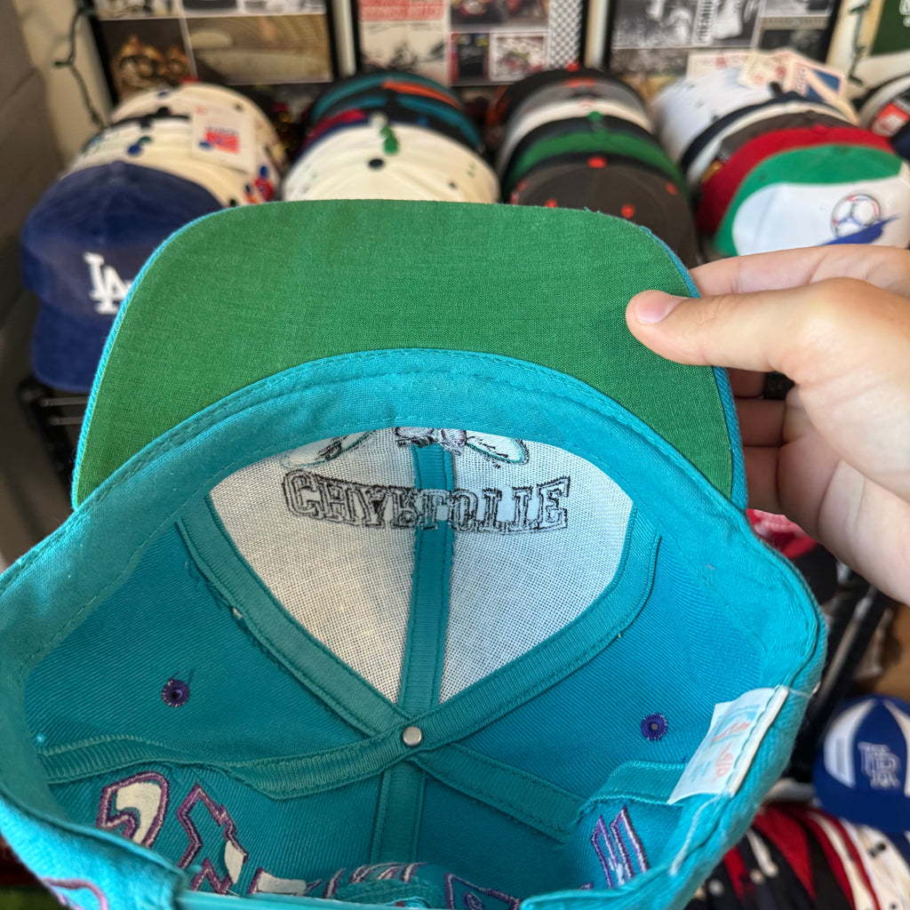 Charlotte Hornets Monster Logo Blockhead AJD NBA Basketball Snapback