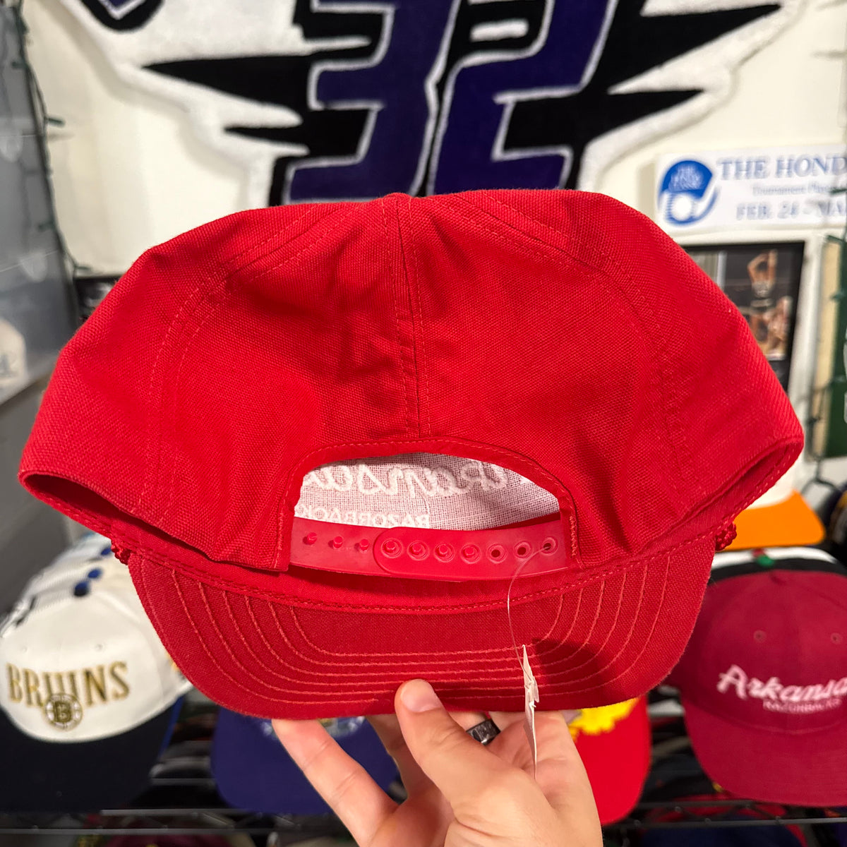University of Arkansas Razorbacks Script Style Lightweight Trucker Rope NCAA College Snapback