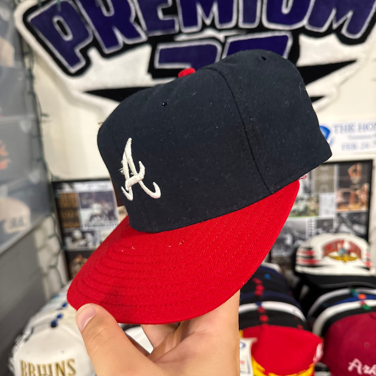 Atlanta Braves Plain Logo Universal Wool Replicas MLB Baseball Snapback