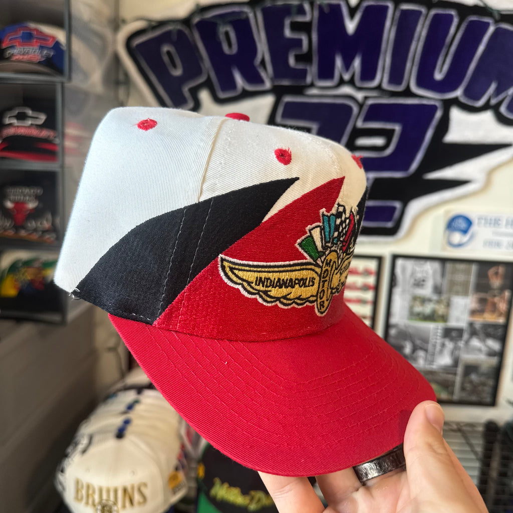 Indianapolis Motor Speedway Logo Athletic Double Sharktooth Indy Car Racing SnapBack