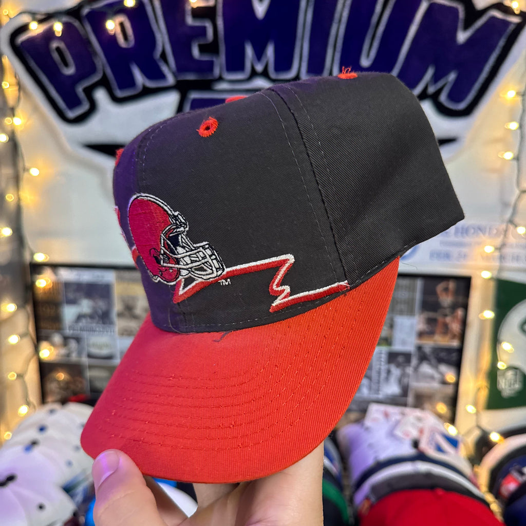 Cleveland Browns Reverse Sharktooth / Ghost Sharktooth Logo 7 NFL Snapback