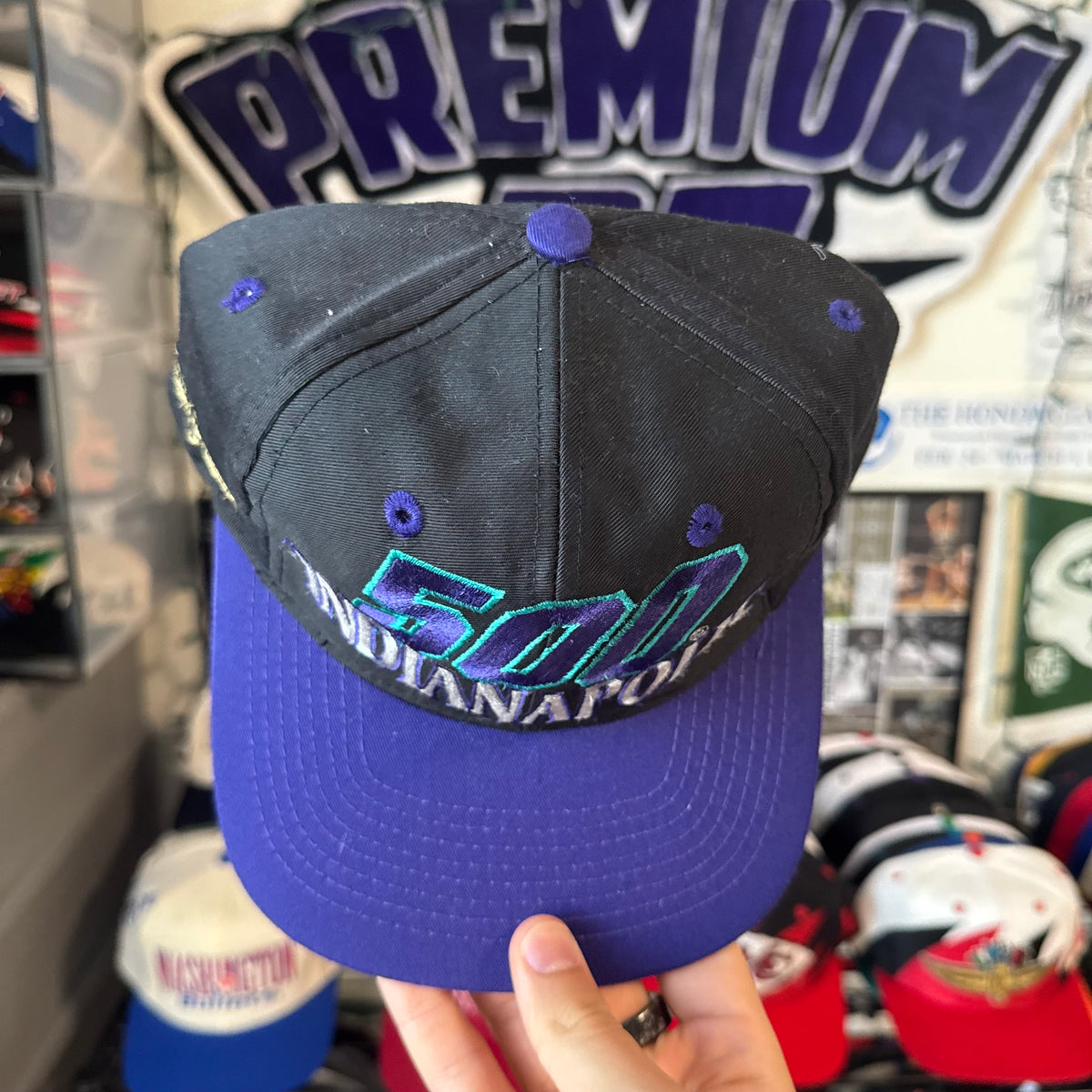 Indianapolis 500 Logo 7 Big Logo Bottom Arch Indy 500 Racing SnapBack
