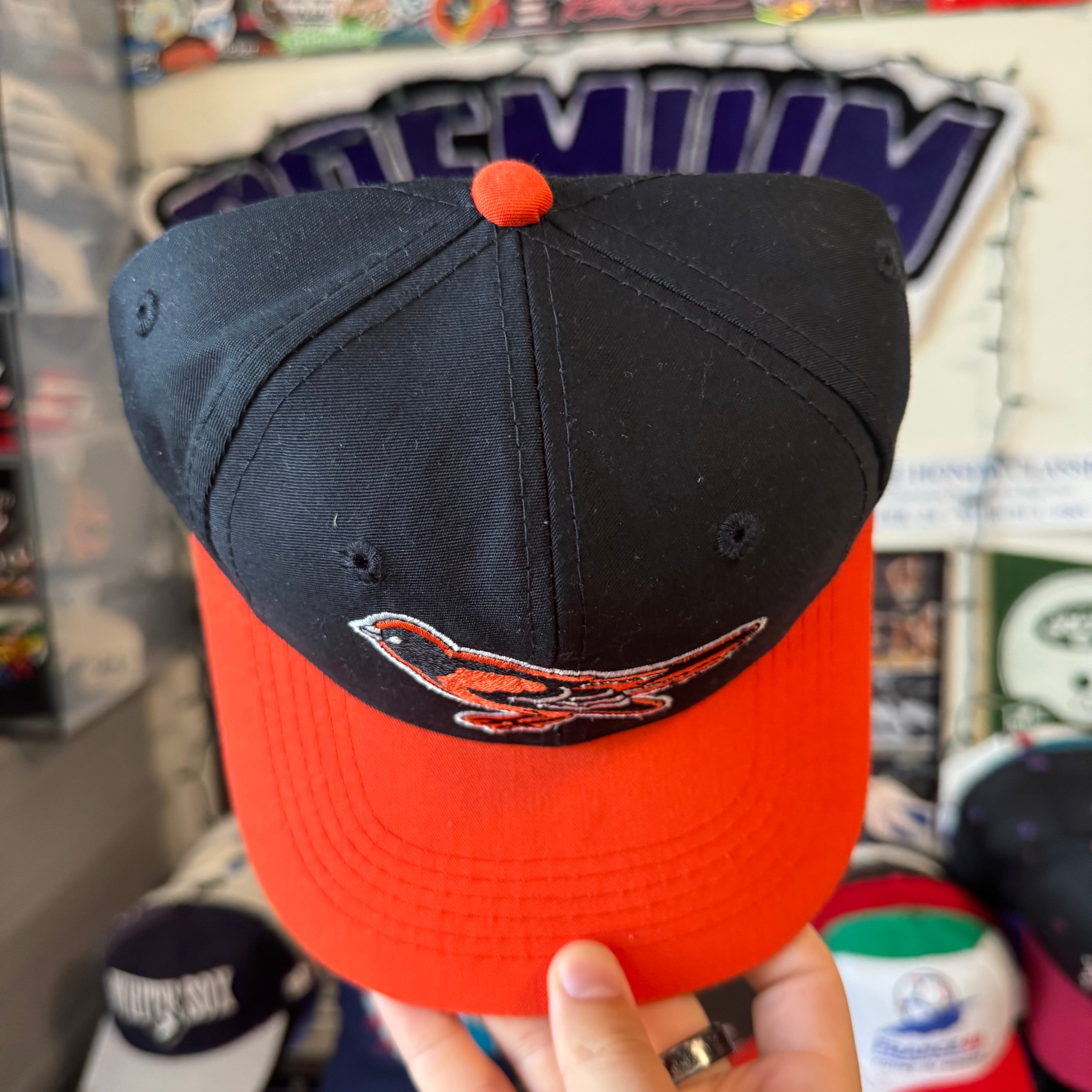 Baltimore Orioles Plain Logo Logo 7 MLB Baseball Snapback *small fit*