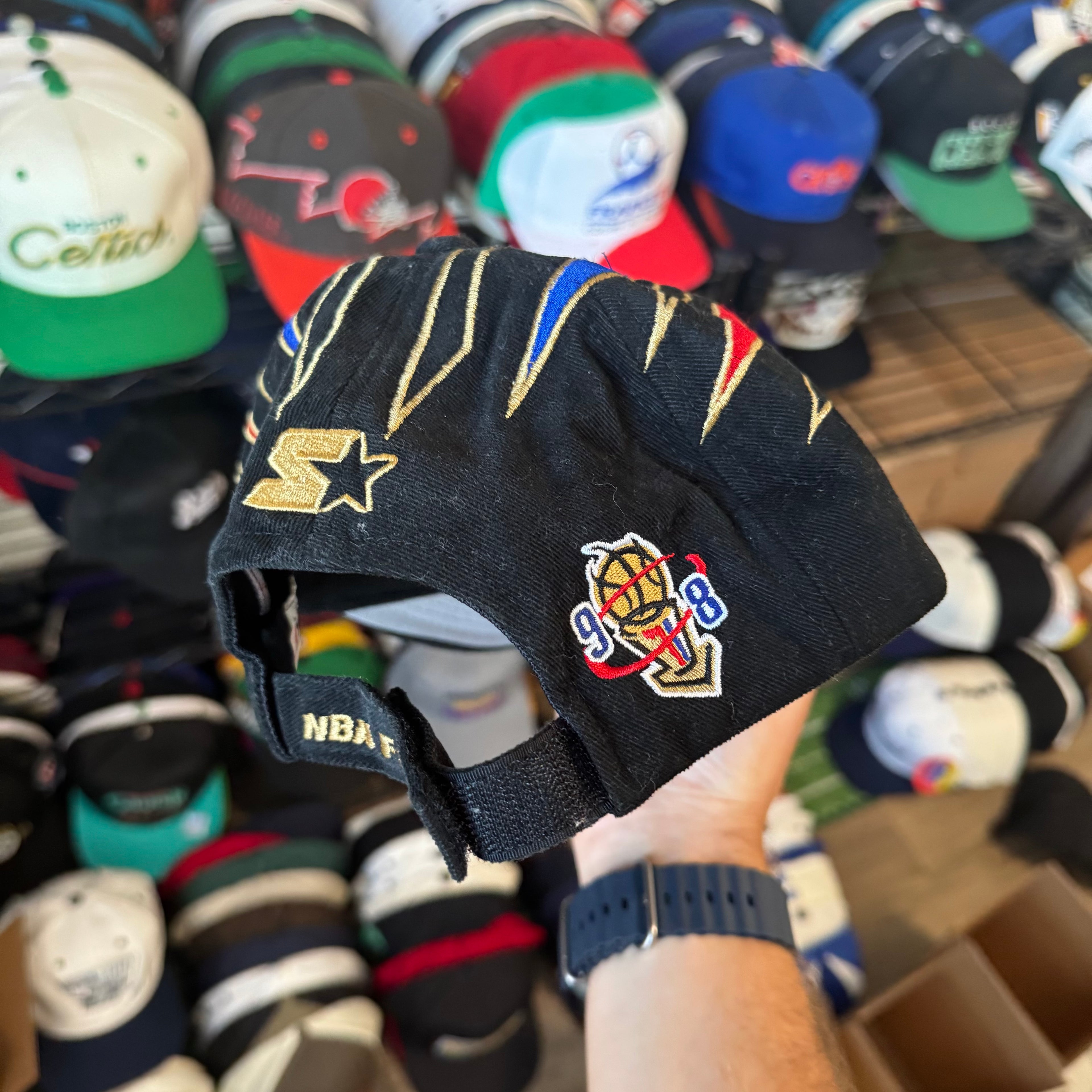 NBA Champions 1998 Chicago Bulls Starter Dad Hat Style Strap Back