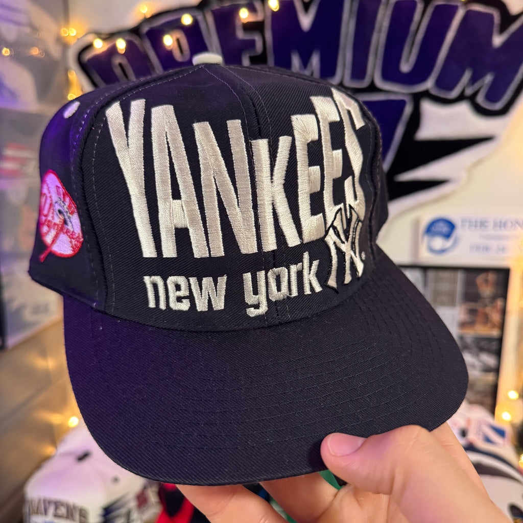 New York Yankees Large Arched Spell Out MLB Logo 7 Snapback