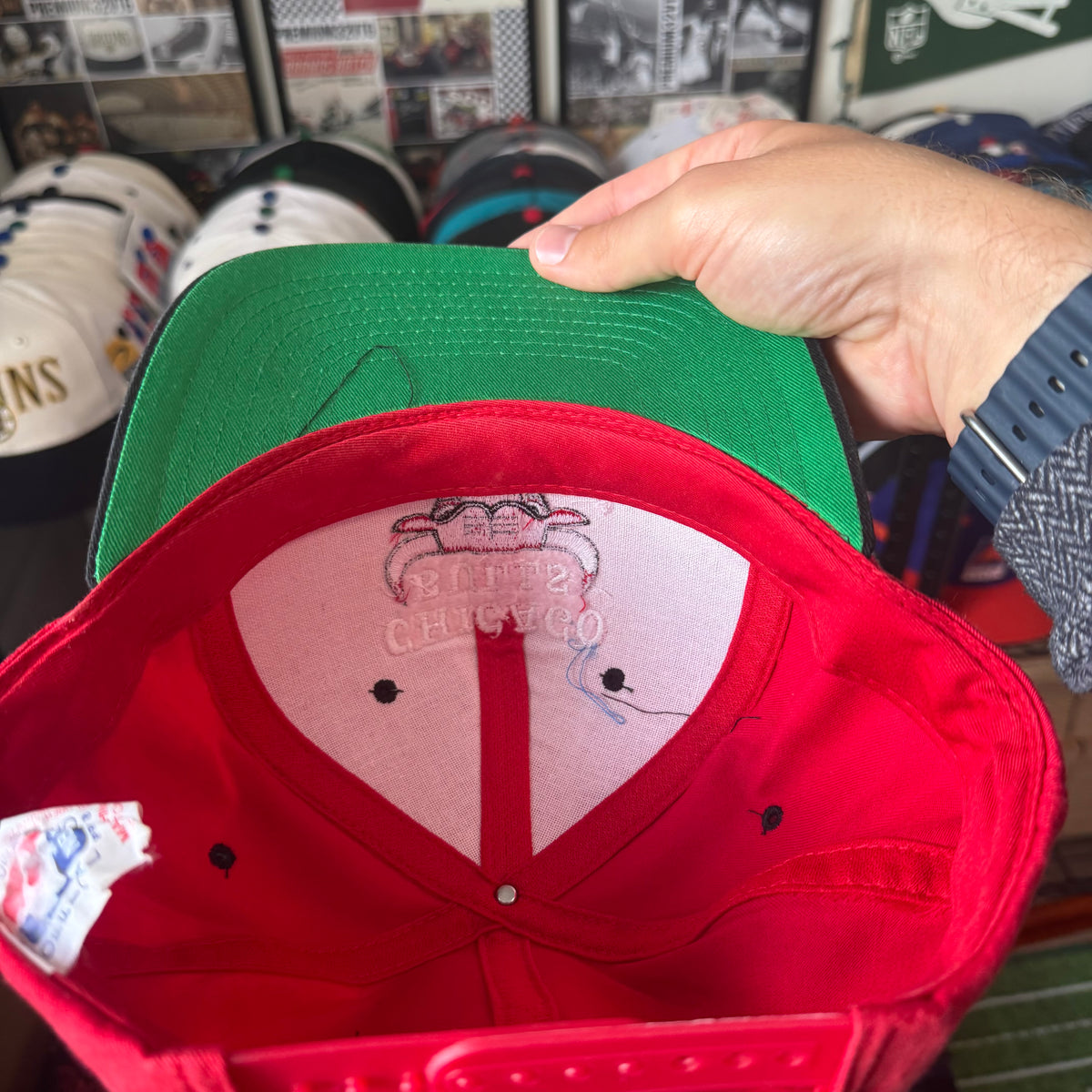Chicago Bulls Plain Logo Drew Pearson NBA Basketball Snapback