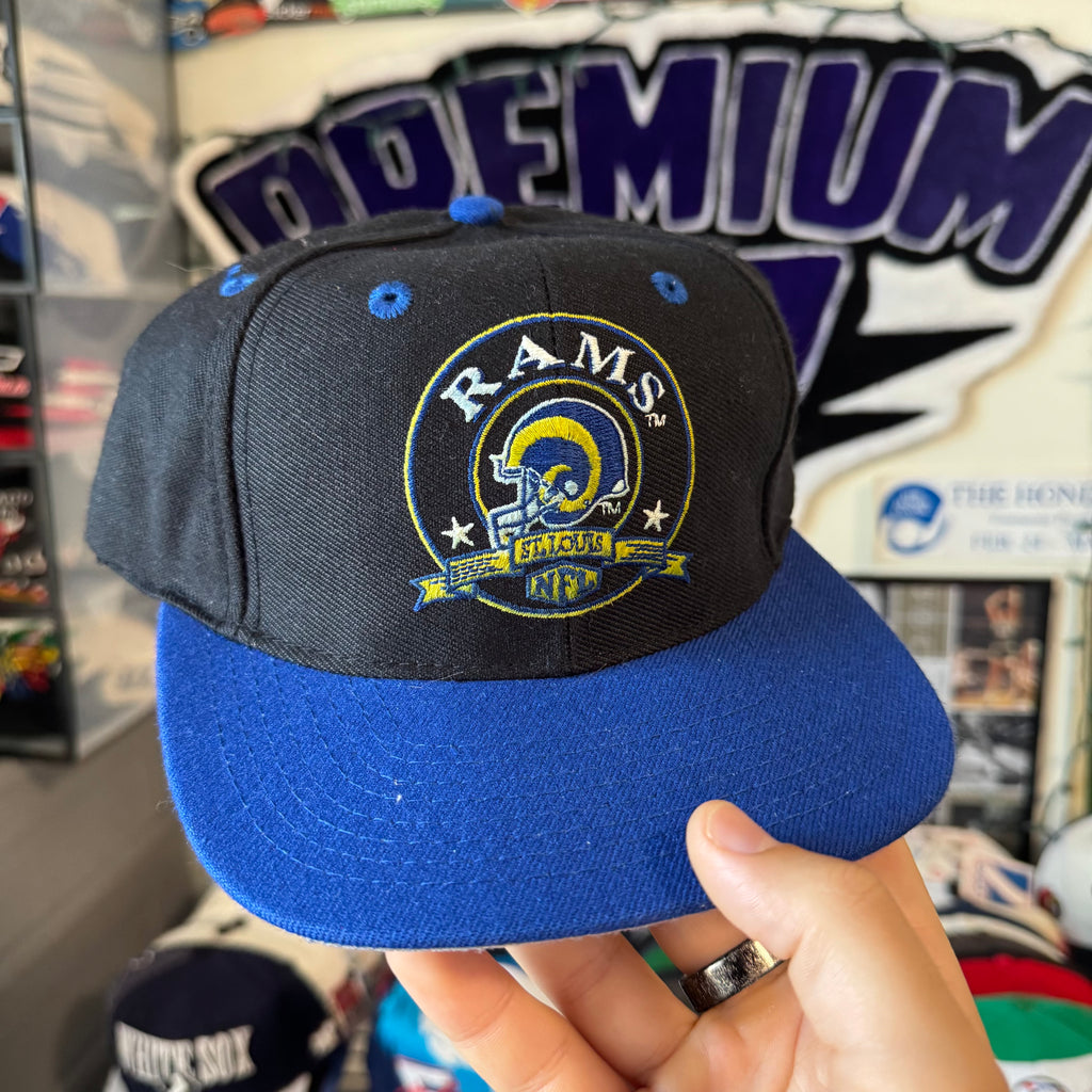 St. Louis Rams Circle Helmet Logo NFL Snapback Hat