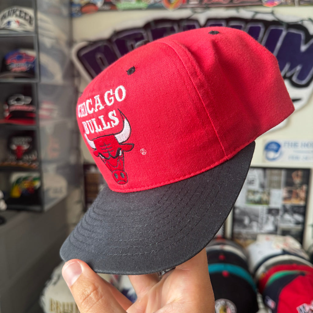 Chicago Bulls Plain Logo Drew Pearson NBA Basketball Snapback