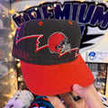 Cleveland Browns Reverse Sharktooth / Ghost Sharktooth Logo 7 NFL Snapback