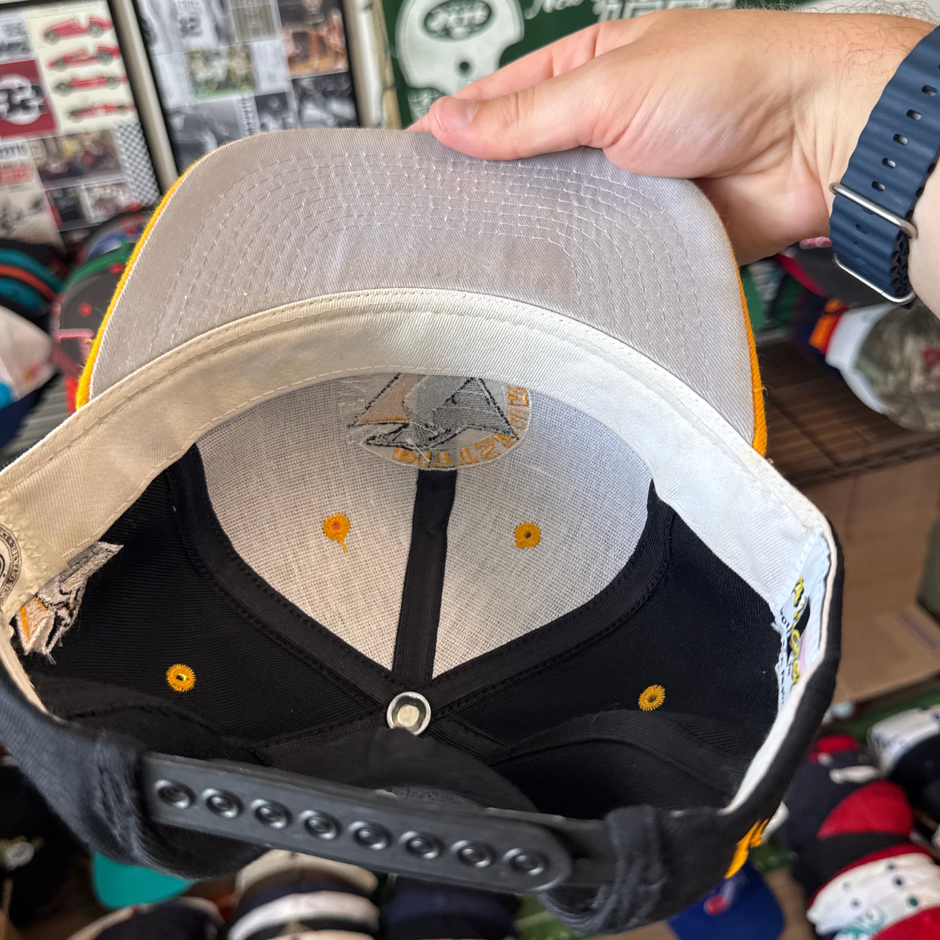 Pittsburgh Penguins Circle Logo Brian Trottier Signed #1 Apparel NHl Hockey Snapback