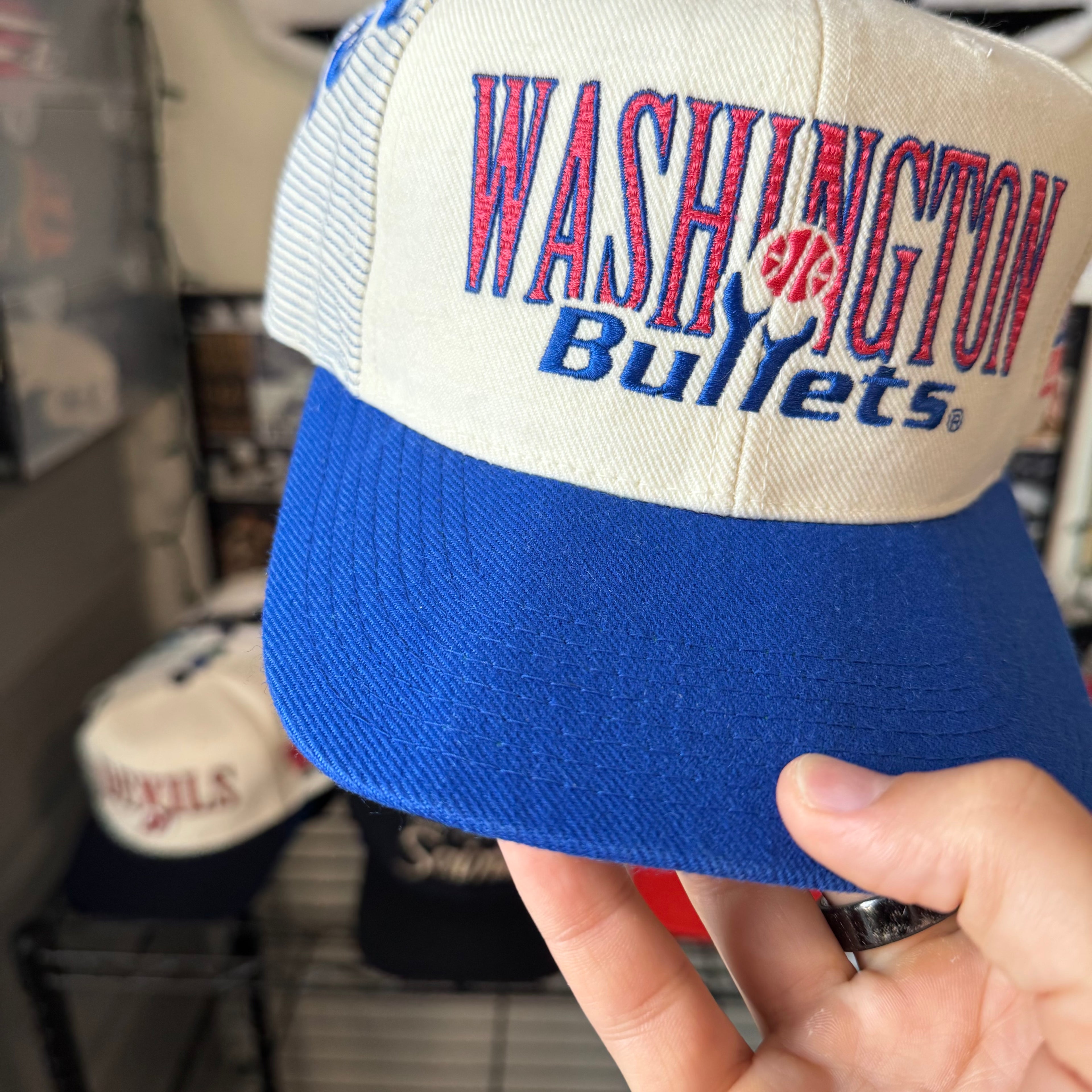 Washington Bullets Sports Specialties Laser NBA Basketball Snapback