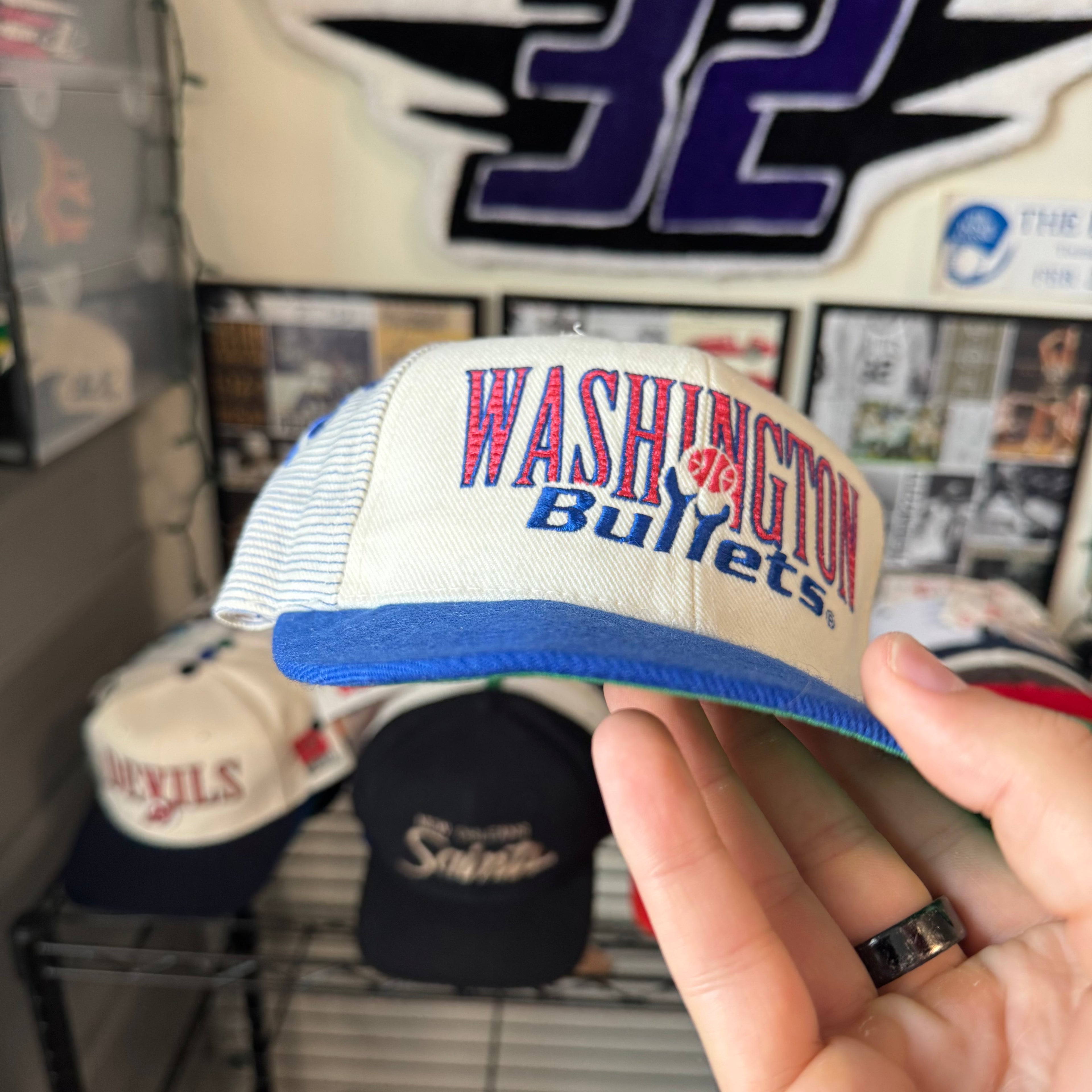 Washington Bullets Sports Specialties Laser NBA Basketball Snapback