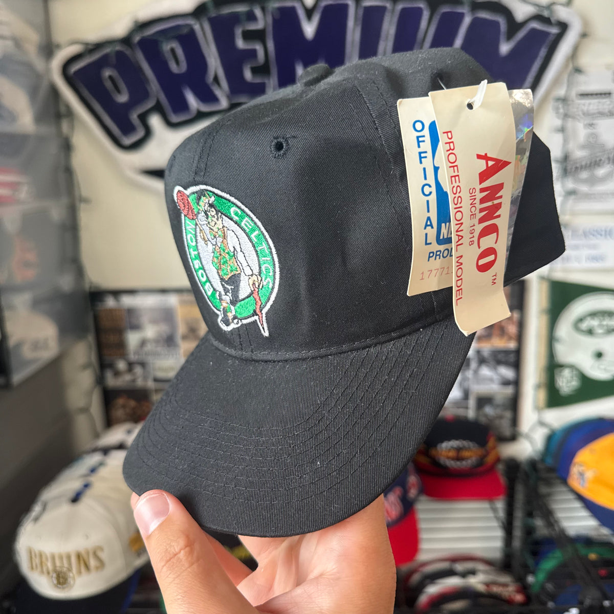 Boston Celtics ANNCO Plain Logo NBA Basketball Snapback