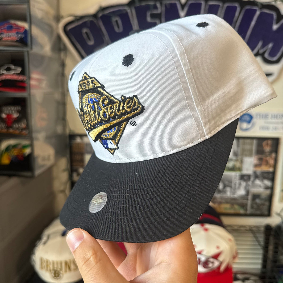 World Series 1995 Cleveland Indians vs Atlanta Braves Logo 7 MLB Baseball Snapback