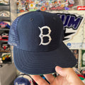 Brooklyn Dodgers Plain Logo New Era Trucker MLB Baseball Snapback