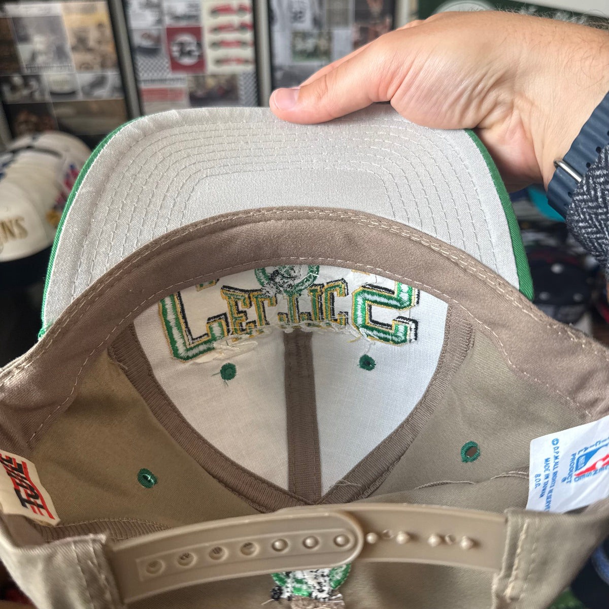 Boston Celtics Drew Pearson Downward Arch NBA Basketball Snapback