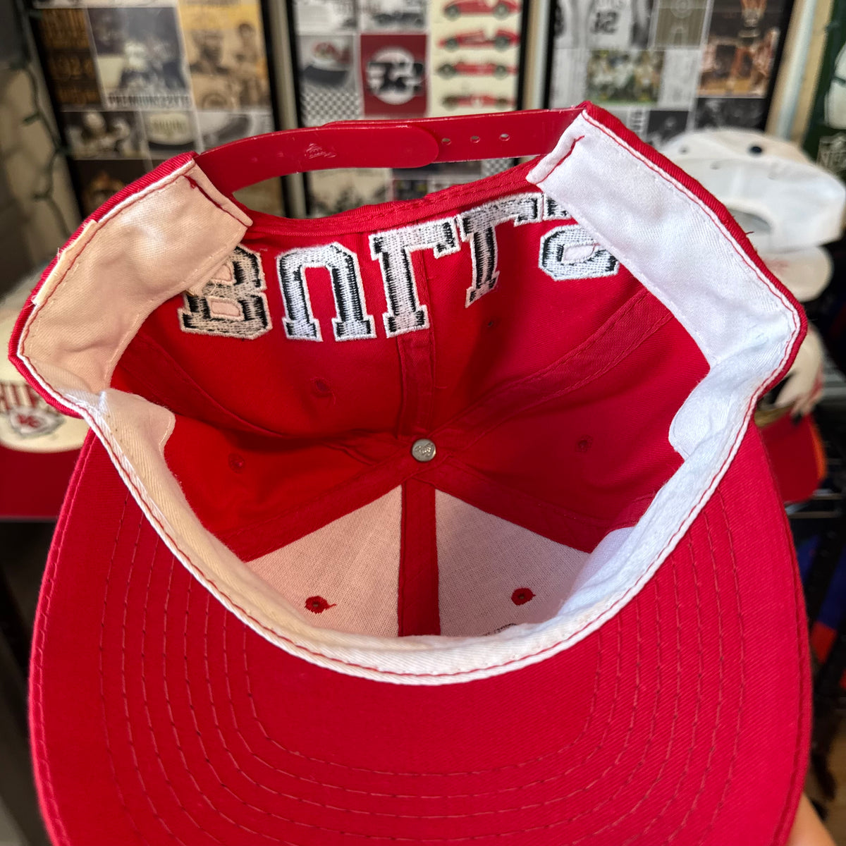 Chicago Bulls American Needle Blockhead Plain Logo front, Blockhead Spellout Back NBA Basketball Snapback