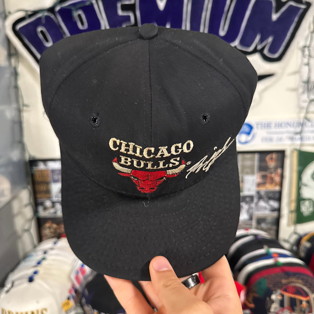 Chicago Bulls Plain Log AJD Michael Jordan #23 Signature NBA Basketball Snapback