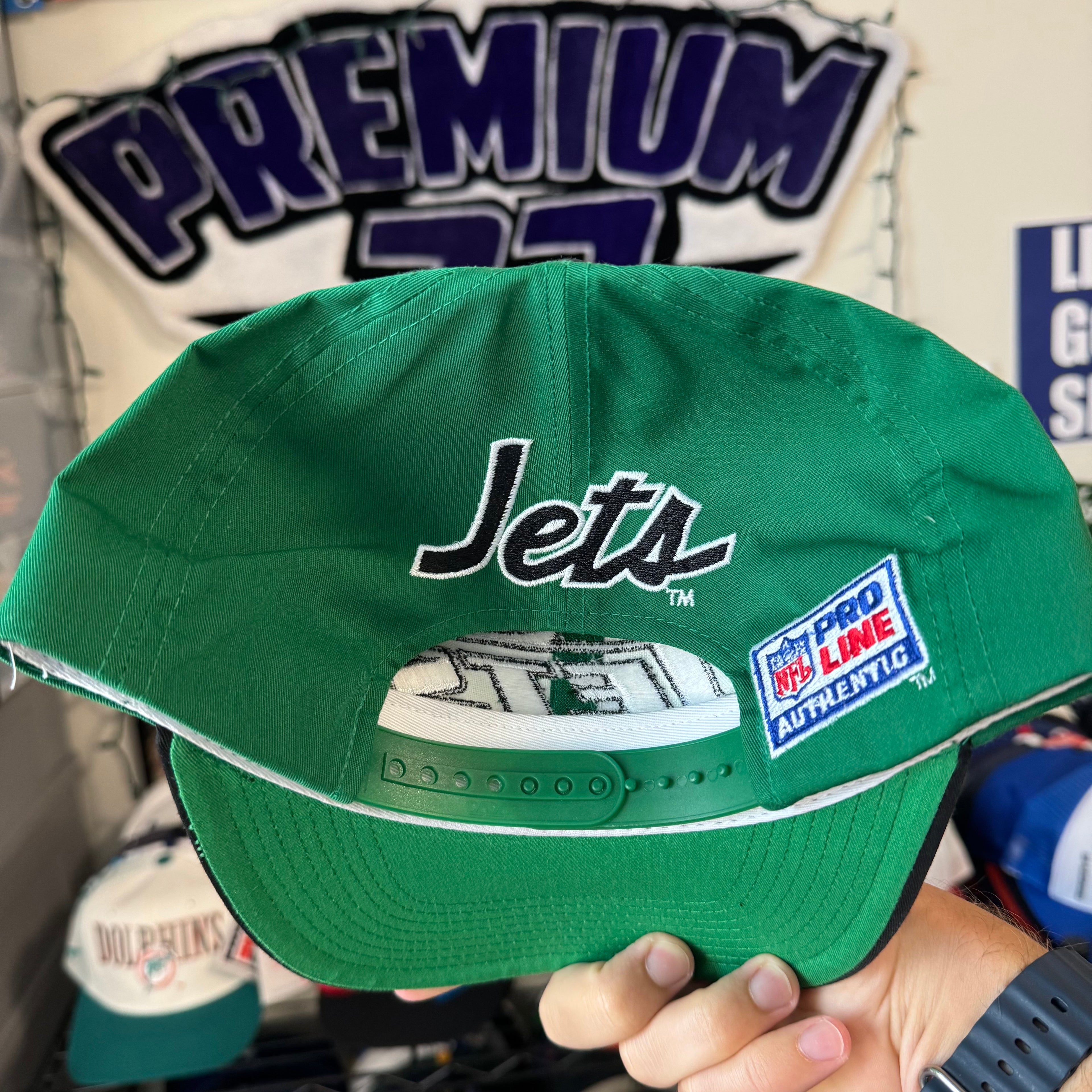 New York Jets Sports Specialties Back Script NFL Football Snapback