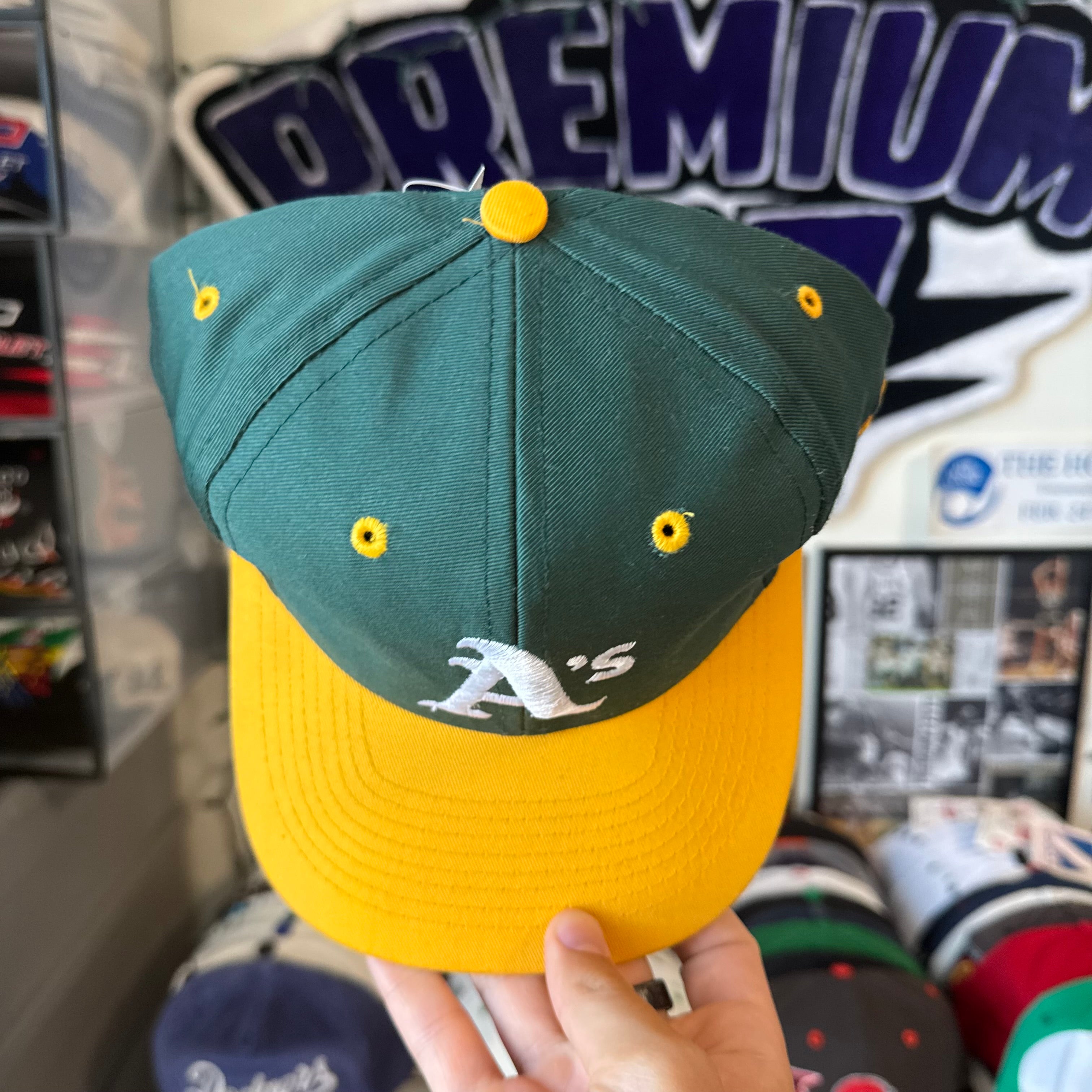 Oakland Athletics A’s Plain Logo Competitor Tag MBL Baseball SnapBack