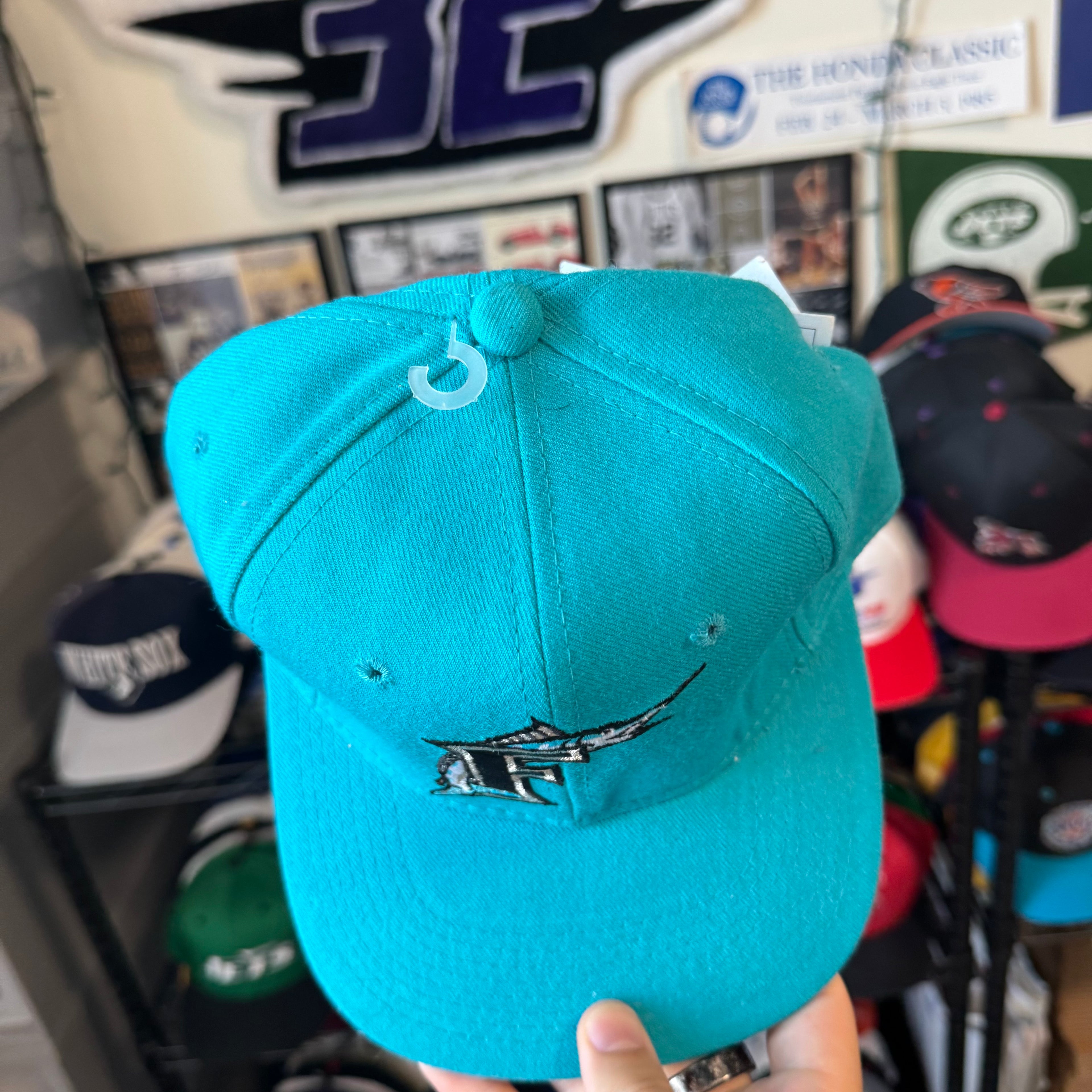 Florida Marlins Sports Specialties Plain Logo Fitted Size 7 1/4