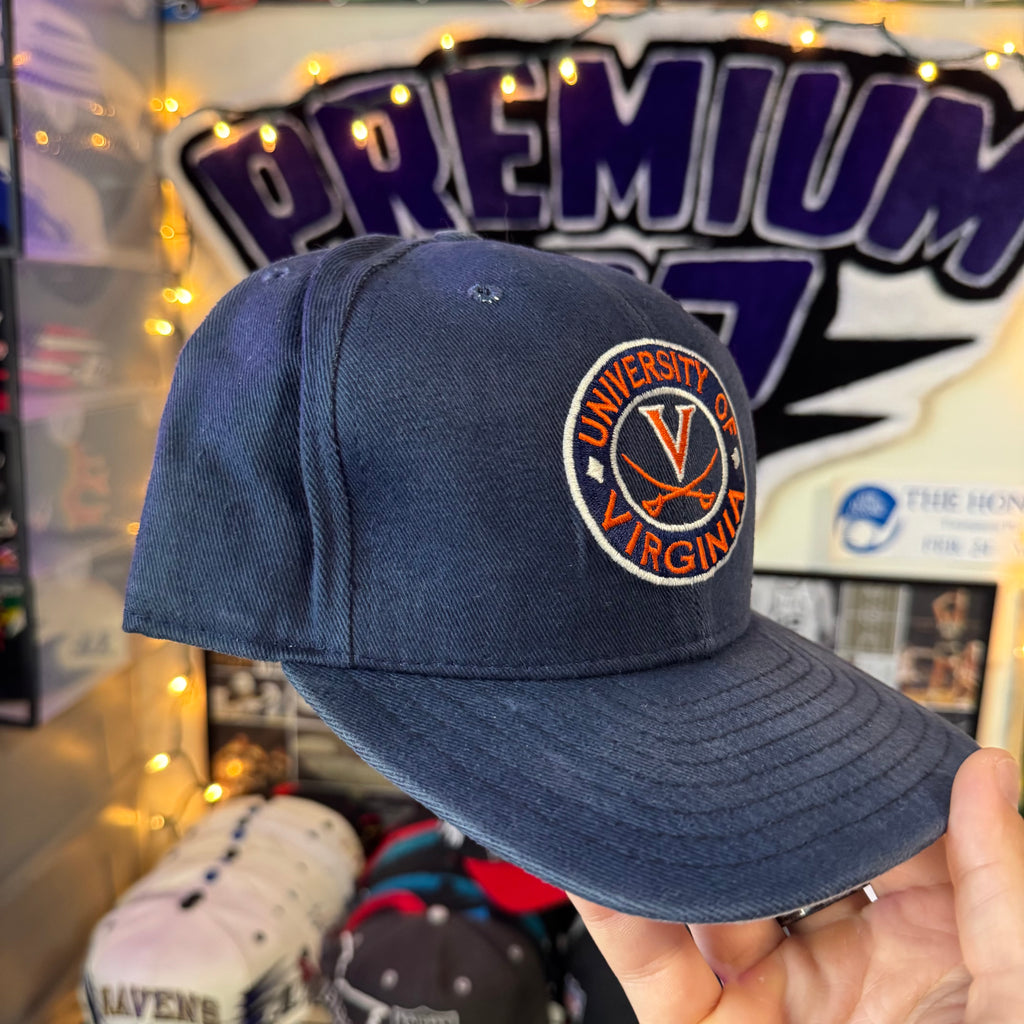 University of Virginia New Era Faded Navy Circle Logo Snapback