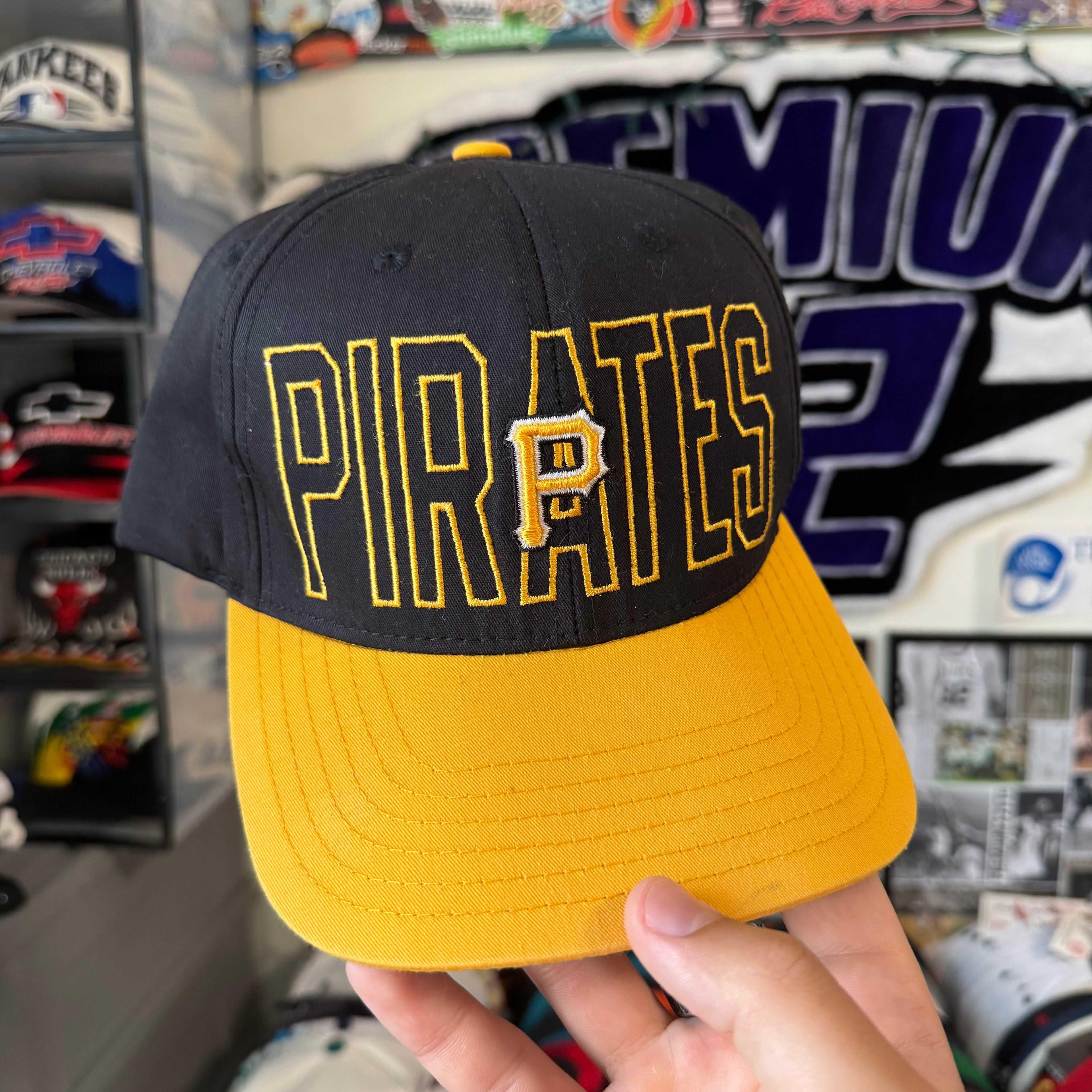 Pittsburgh Pirates Block Outline American Needle MLB Baseball Snapback