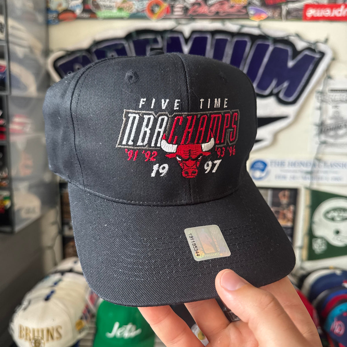 Chicago Bulls Five Time NBA Champs 1997 NBA Basketball Snapback