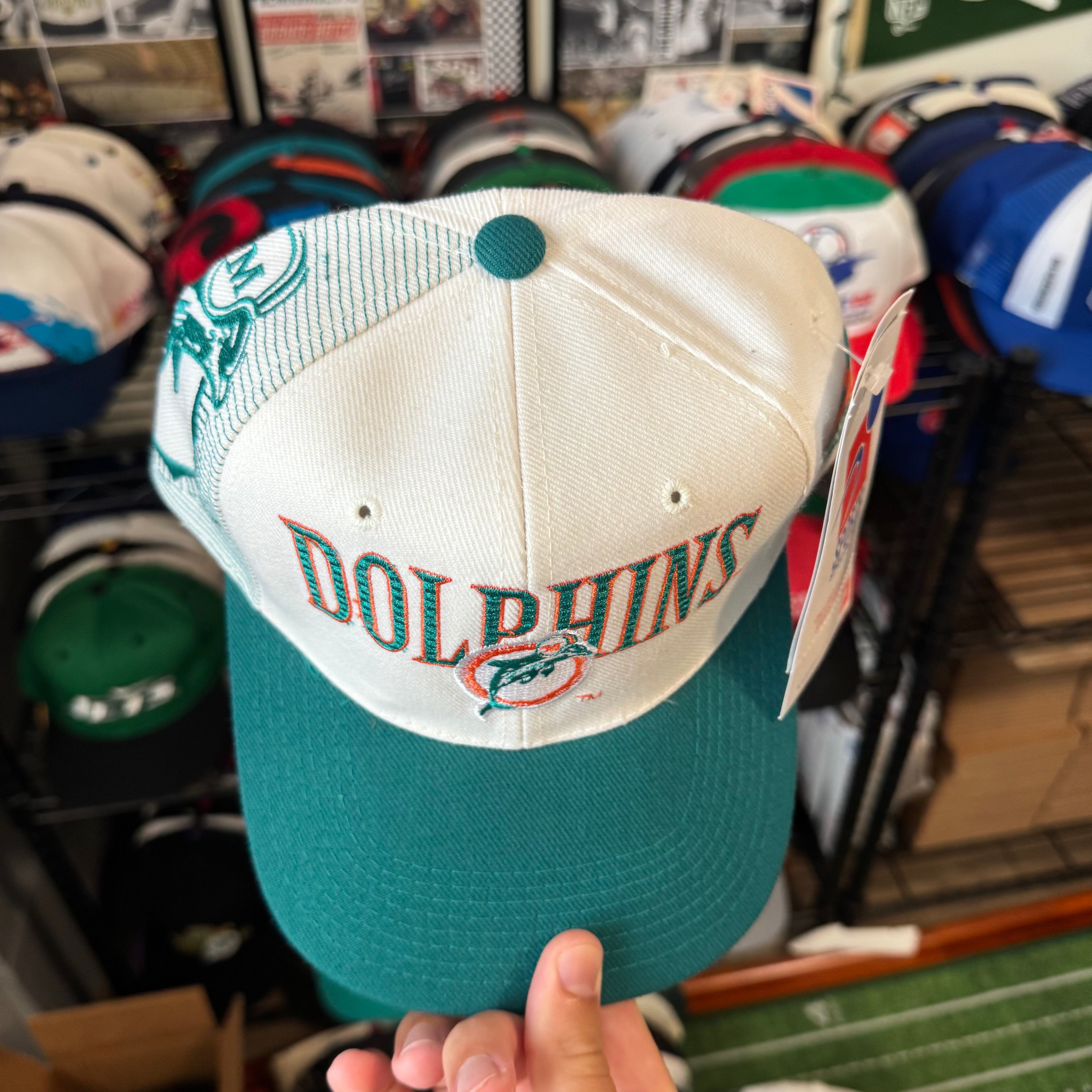 Miami Dolphins Sports Specialties Laser NWT NFL Football Snapback
