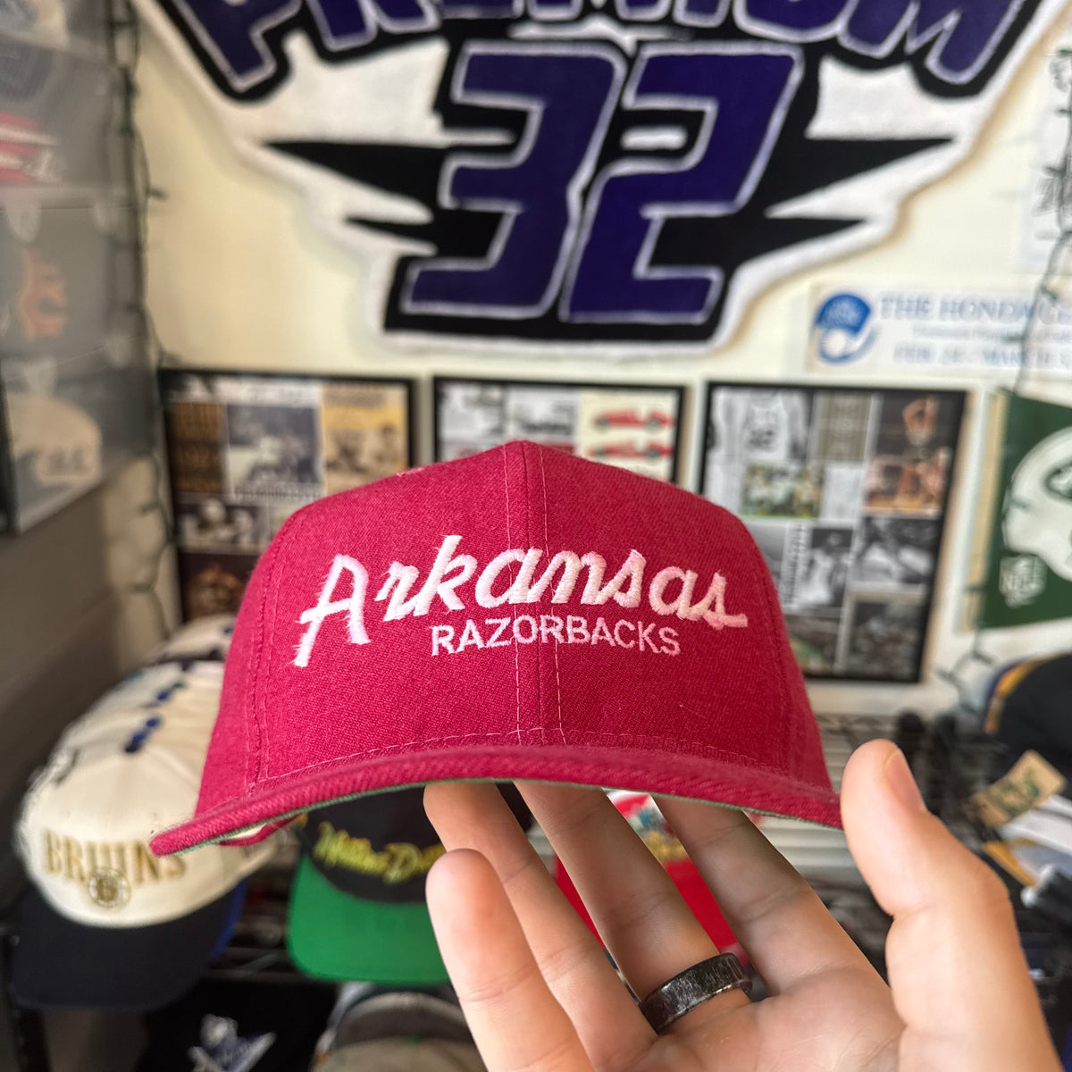 University of Arkansas Razorbacks Sports Specialties Single Line Script NCAA College Snapback