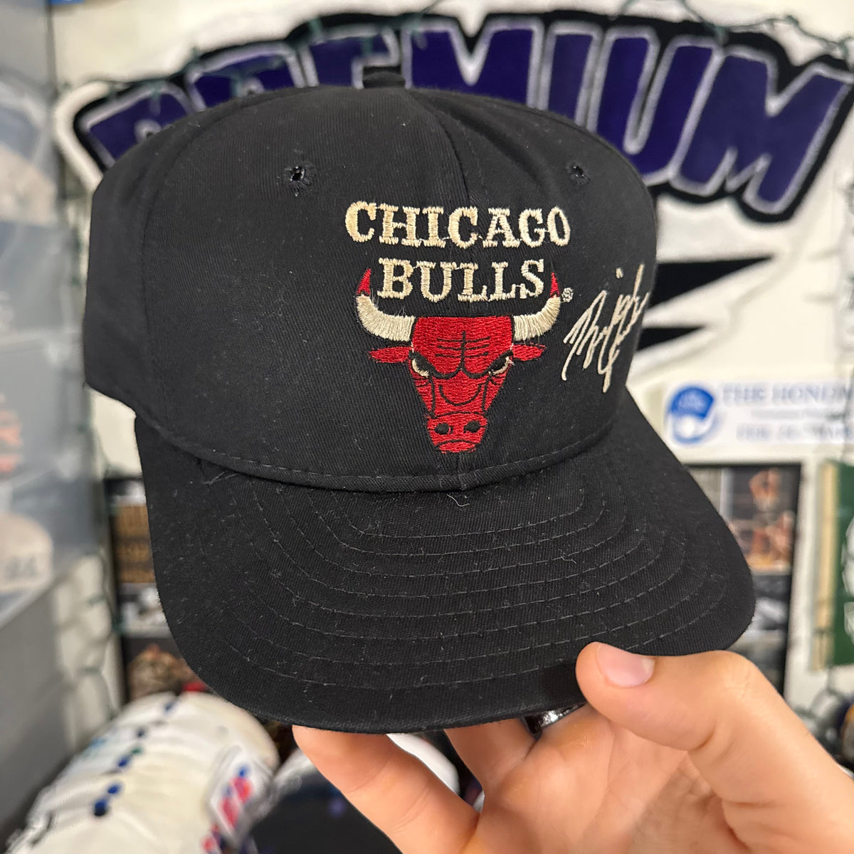 Chicago Bulls Plain Log AJD Michael Jordan #23 Signature NBA Basketball Snapback
