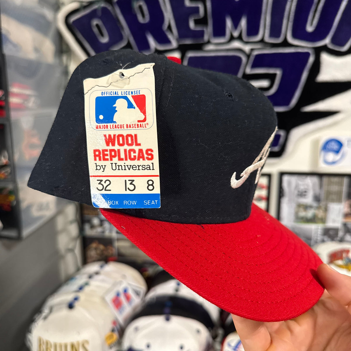 Atlanta Braves Plain Logo Universal Wool Replicas MLB Baseball Snapback