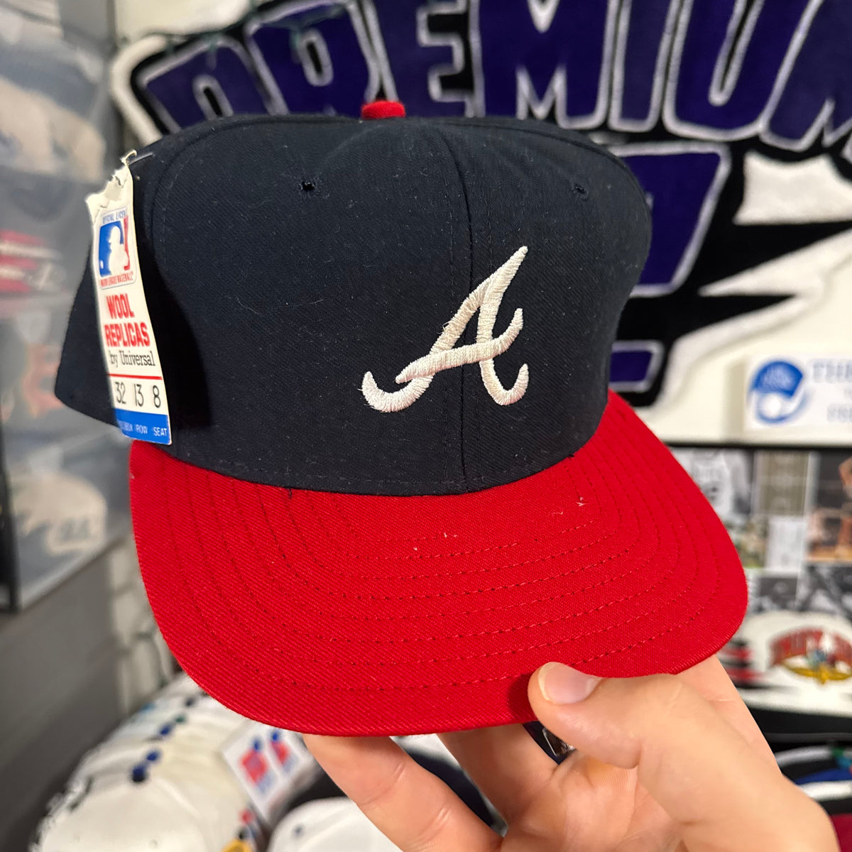 Atlanta Braves Plain Logo Universal Wool Replicas MLB Baseball Snapback