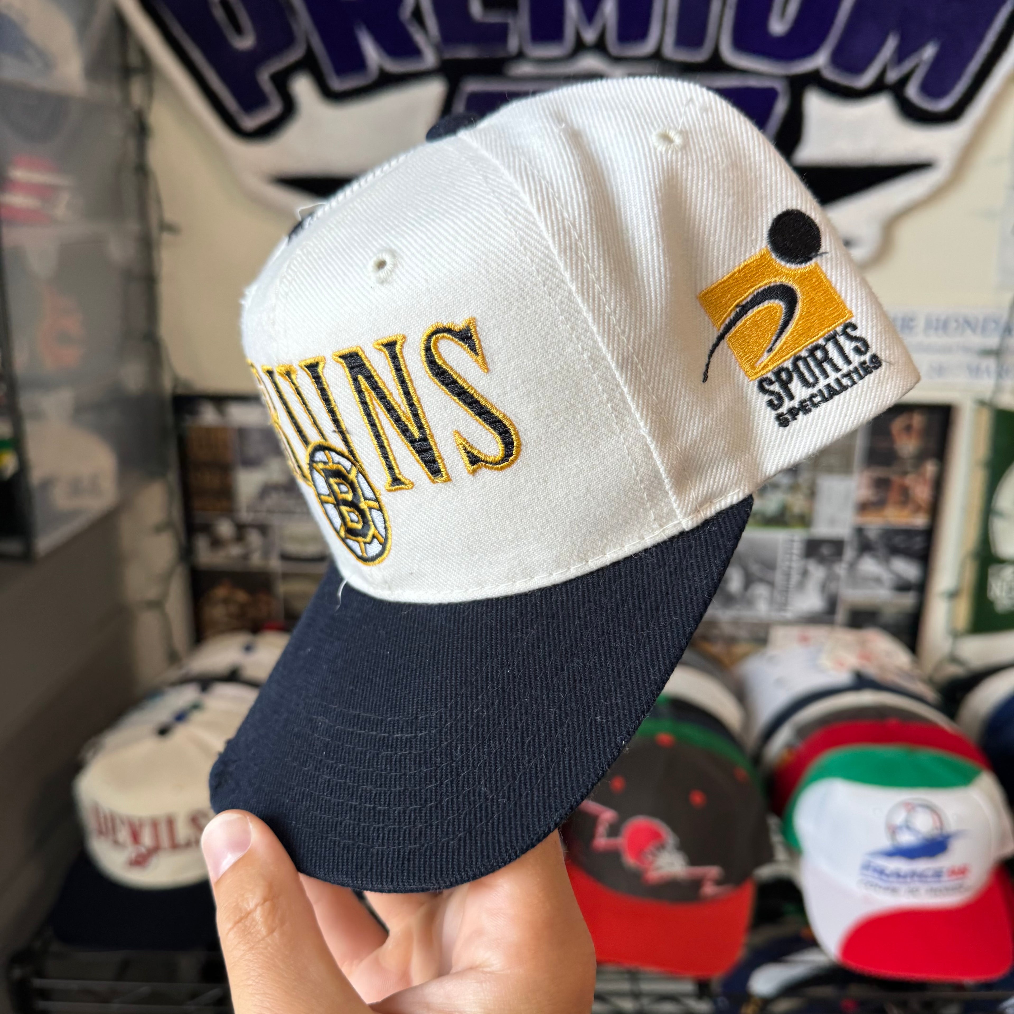 Boston Bruins Sports Specialties Laser NHL Hockey Snapback Hat