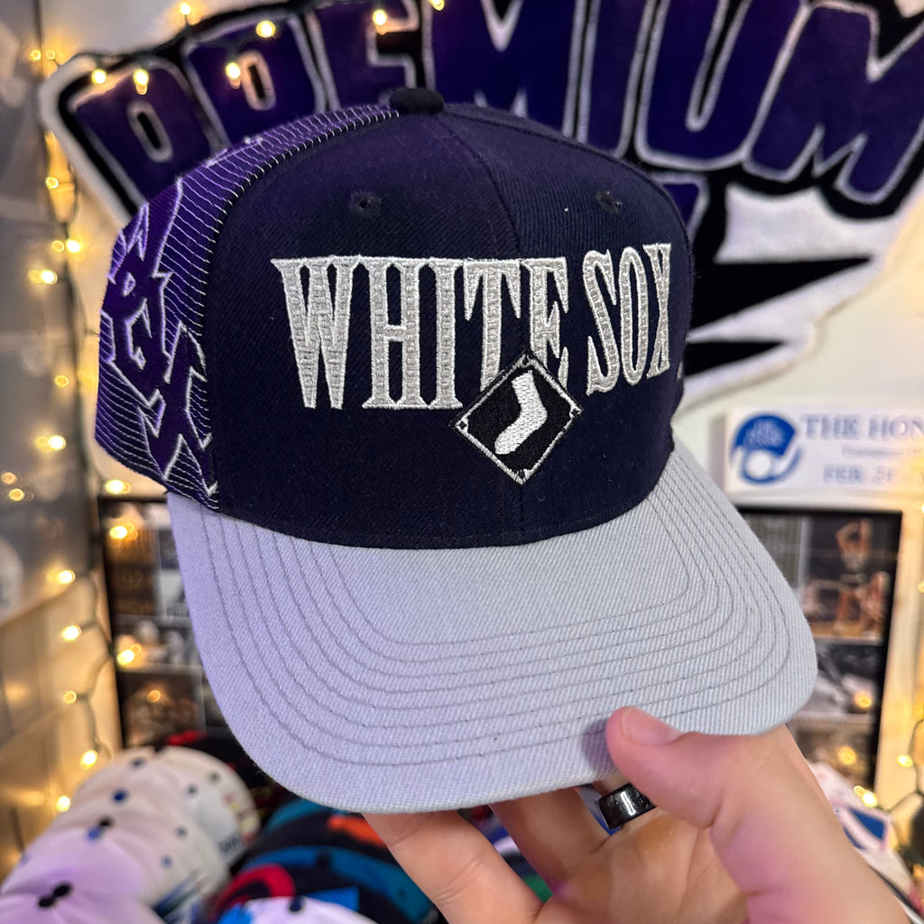 Chicago White Sox Sports Specialties Laser Black Dome MLB Baseball SnapBack