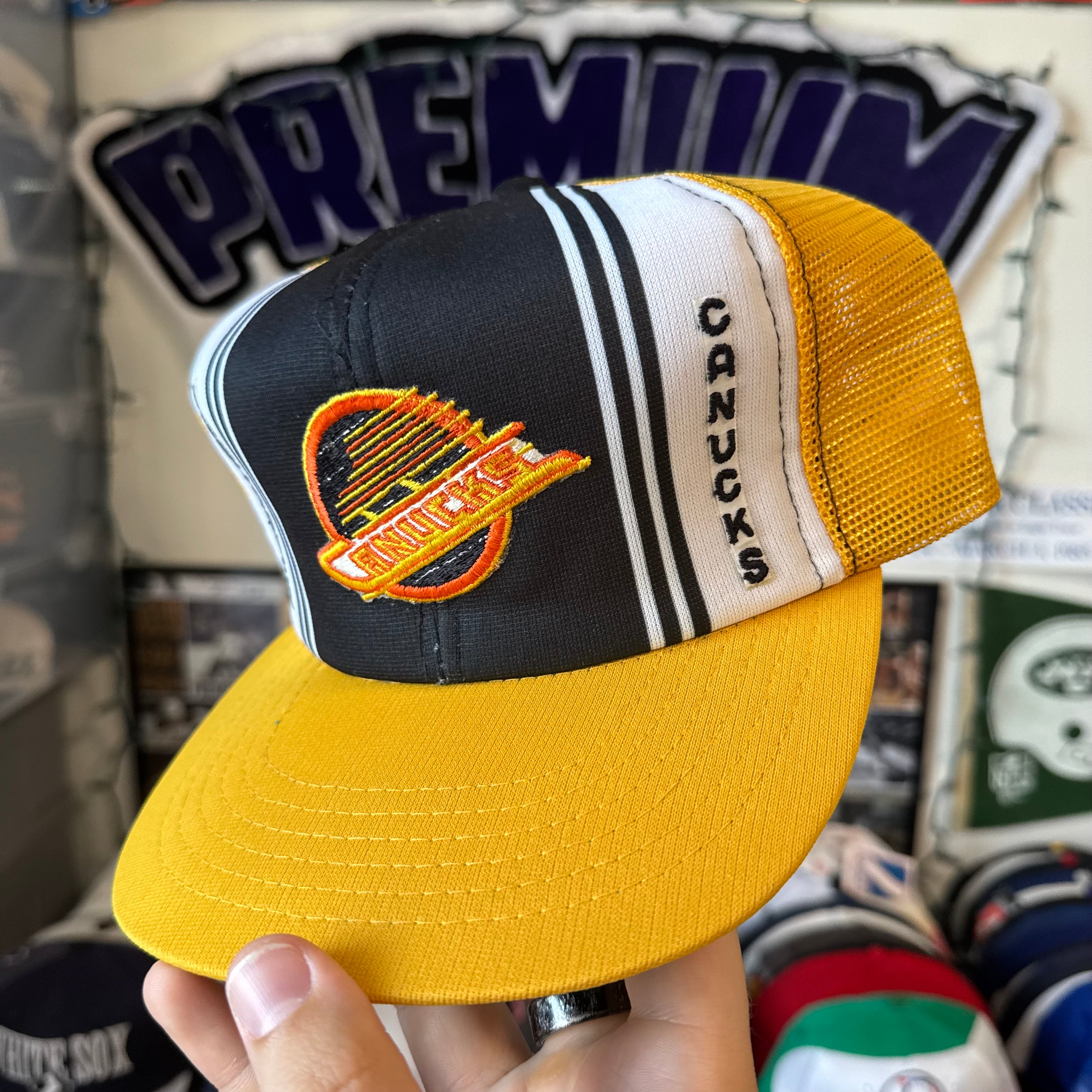 Vancouver Canucks Ted Fletcher Trucker NHL Hockey Snapback