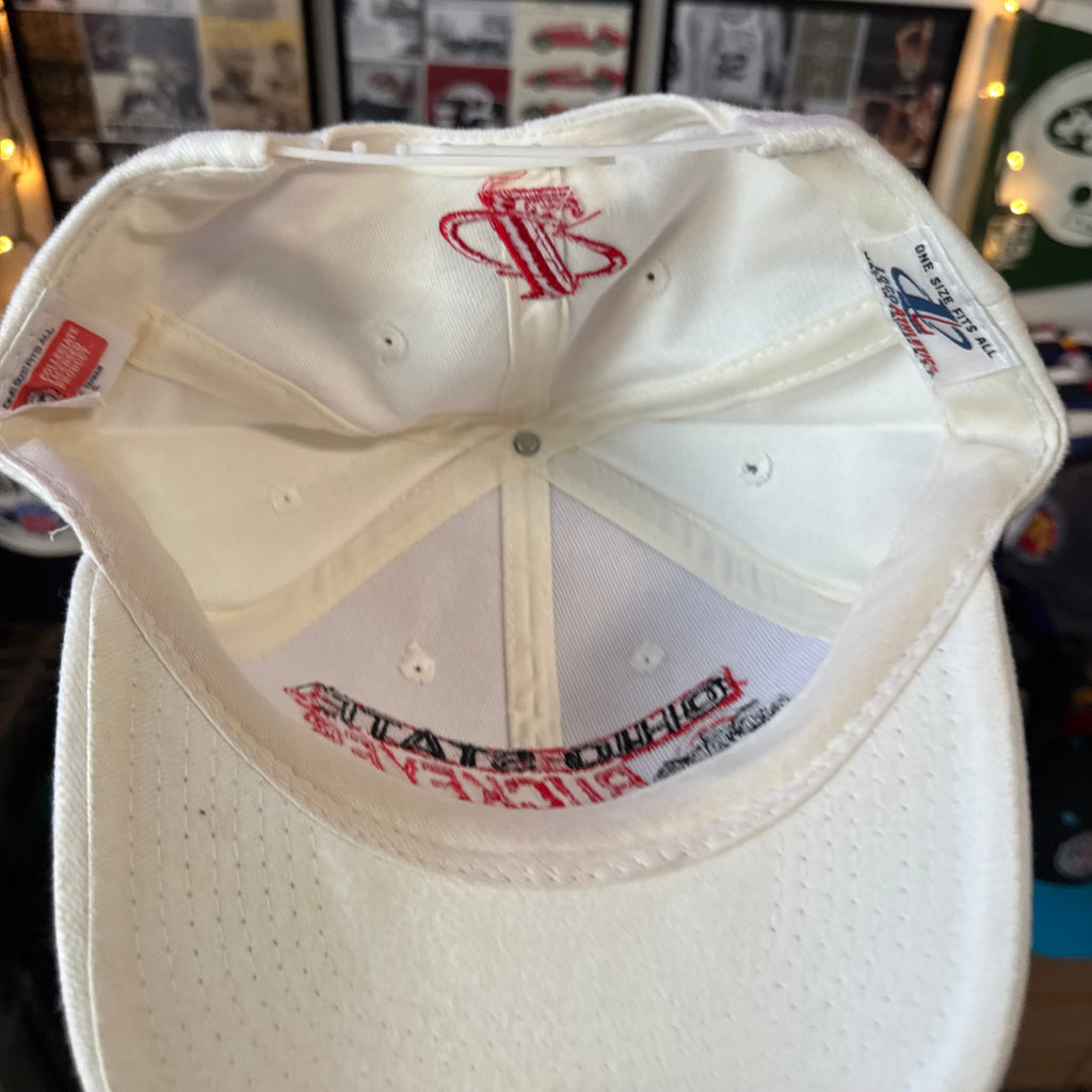 Ohio State Buckeyes Shallow Fit White Logo Athletic Snapback