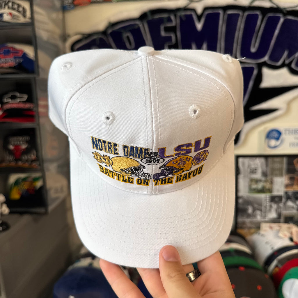Battle on the Bayou 1997 Notre Dame vs LSU NCAA Football Snapback
