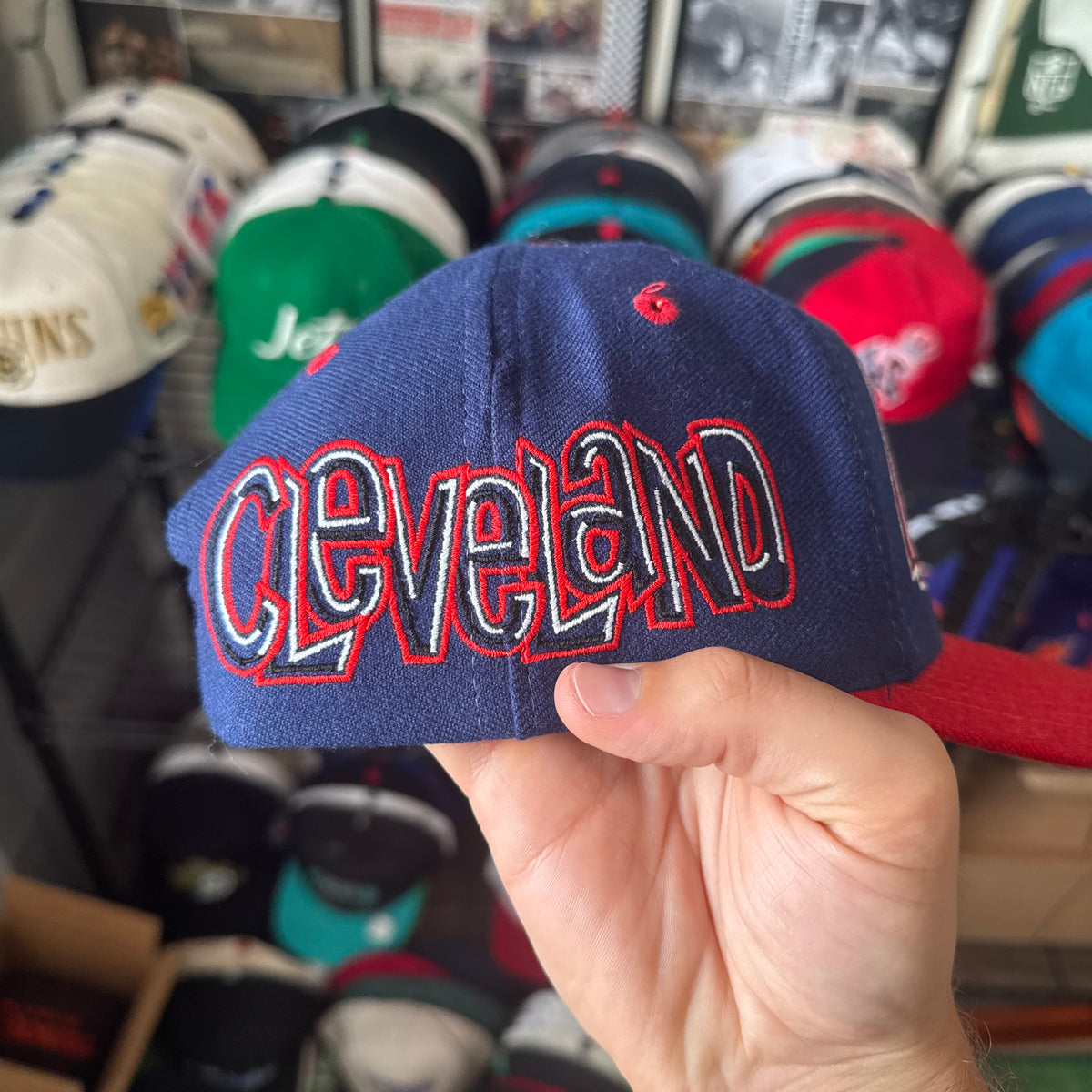 Cleveland Indians Drew Pearson Bubble Graffiti MLB Baseball Snapback