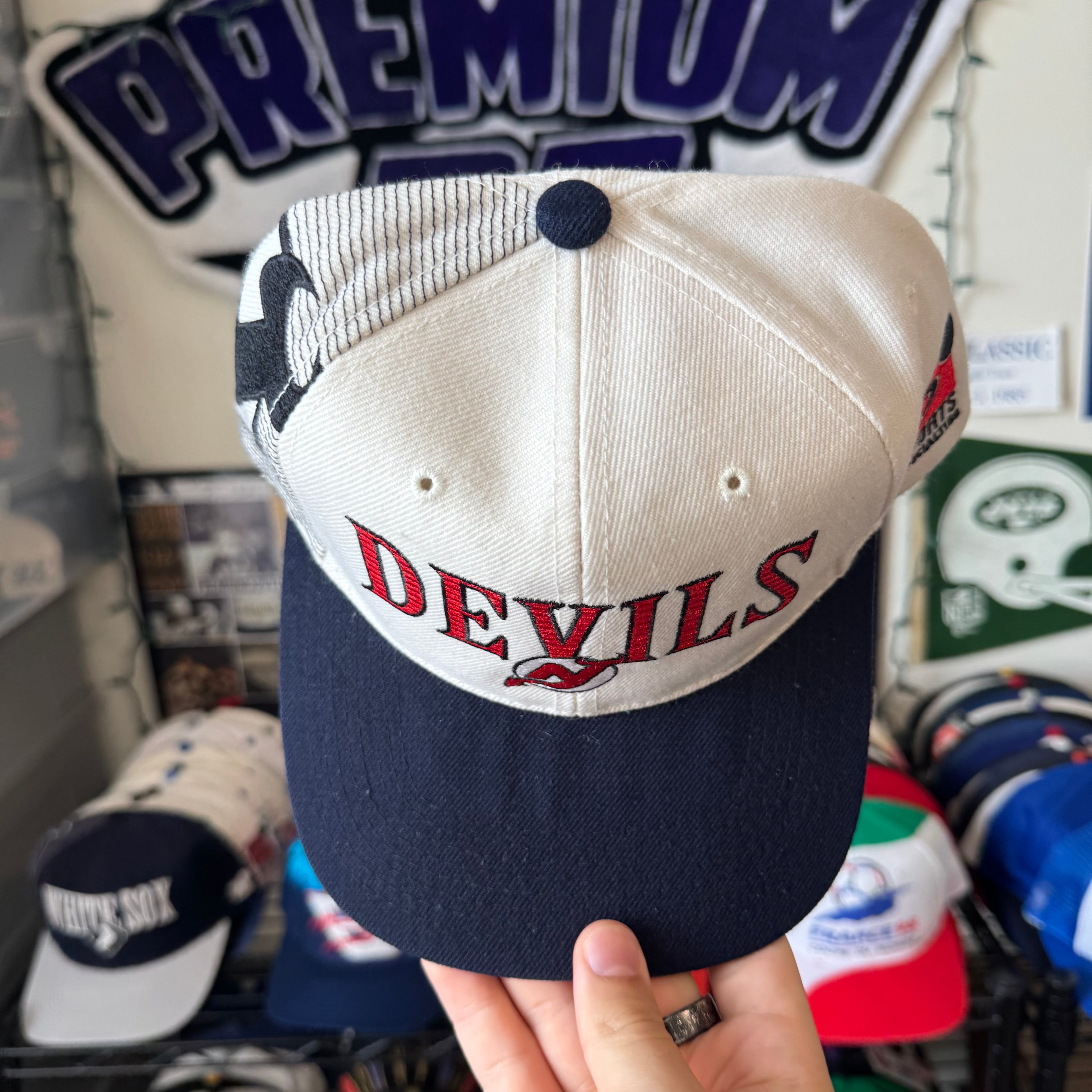 New Jersey Devils Sports Specialties Laser NHL Hockey Snapback