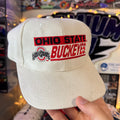 Ohio State Buckeyes Shallow Fit White Logo Athletic Snapback